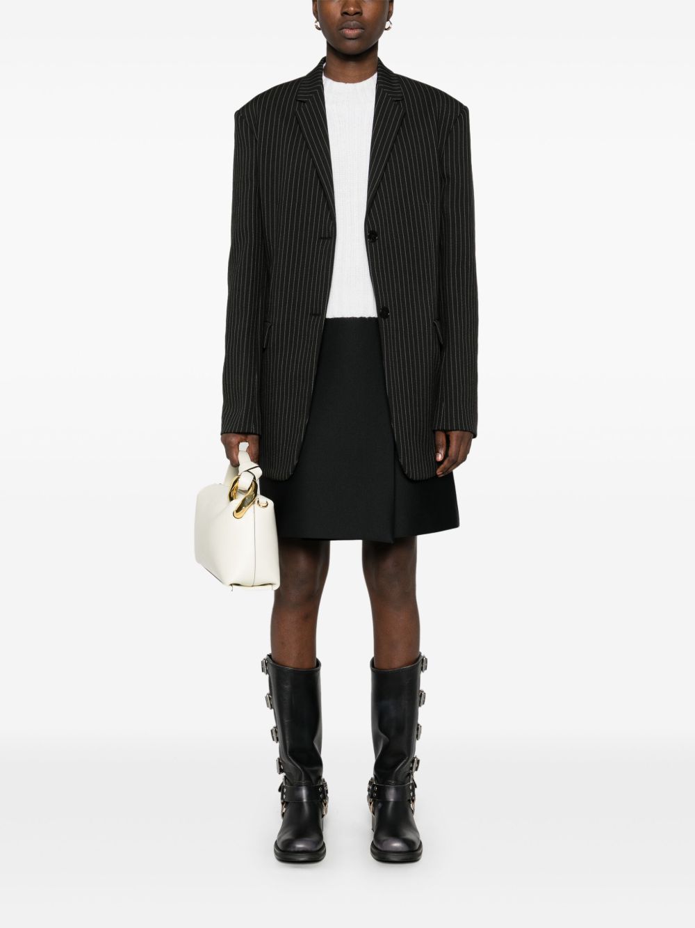 MAX MARA Luxury Wool-Cashmere Blend Turtleneck Sweater