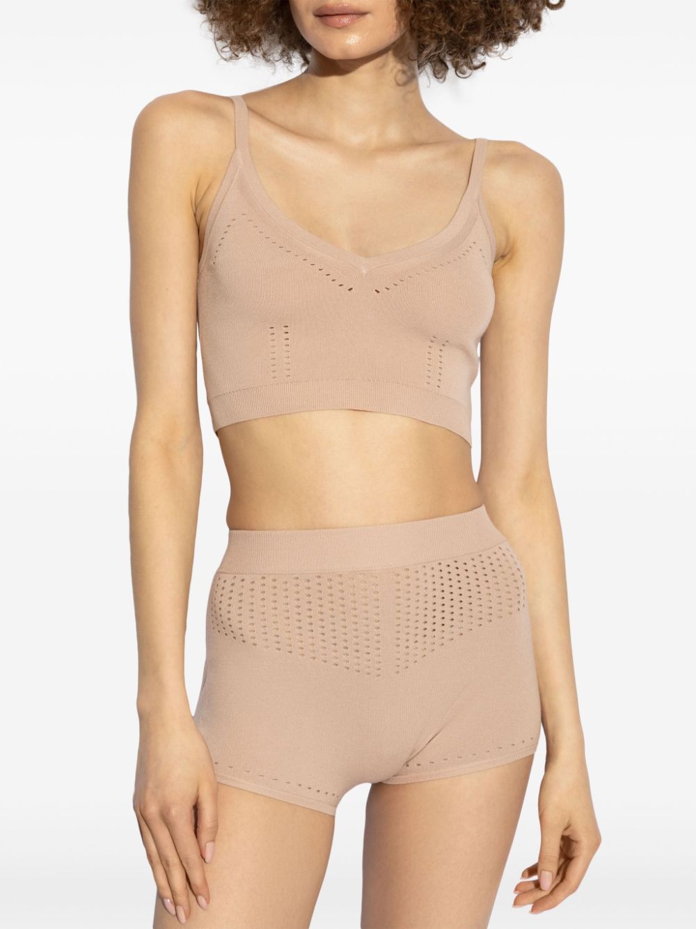 MAX MARA Women's Mini Sleeveless Top with V-Neck and Spaghetti Straps
