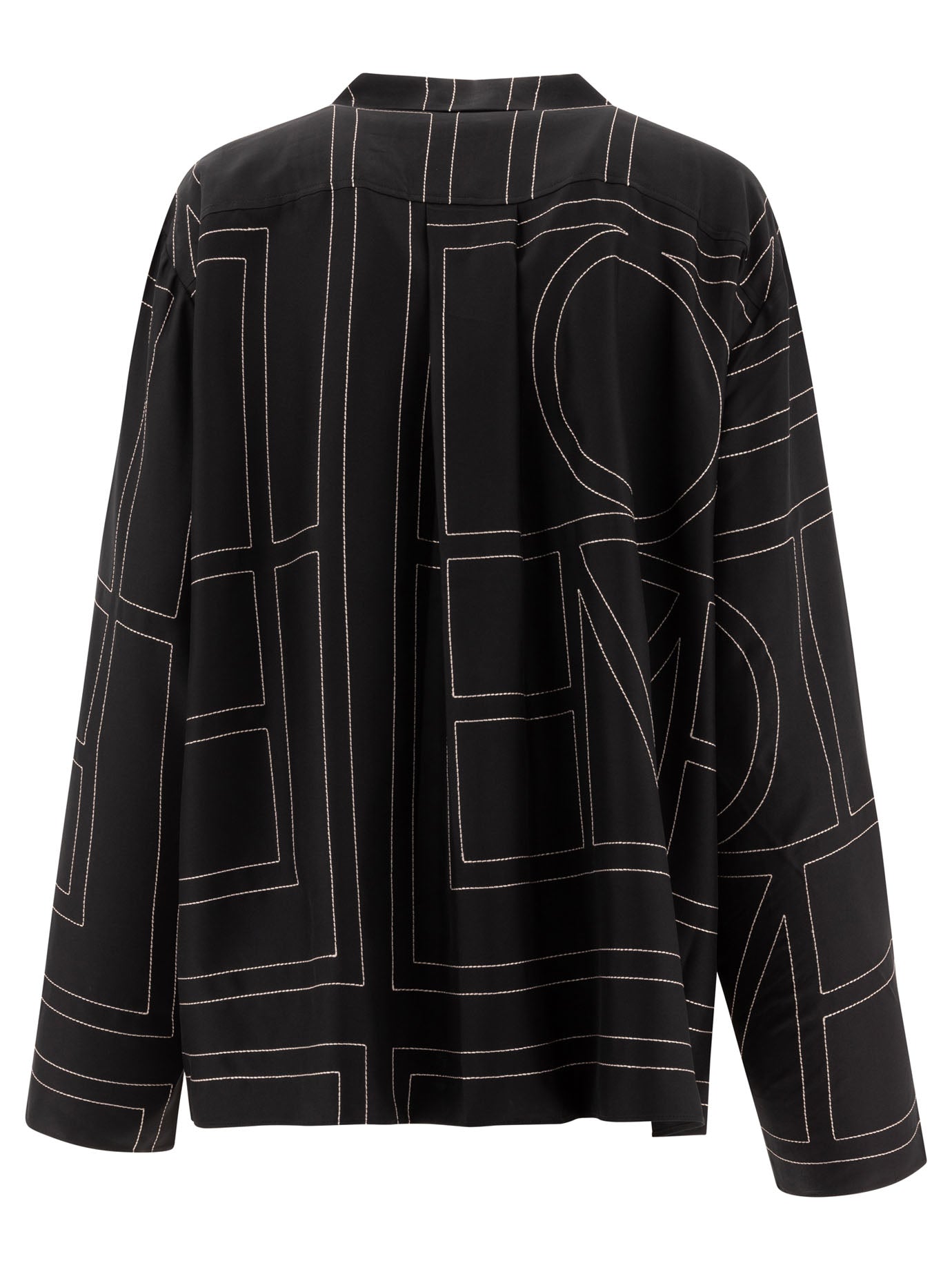 TOTEME Silk Monogram PJ Top for Women