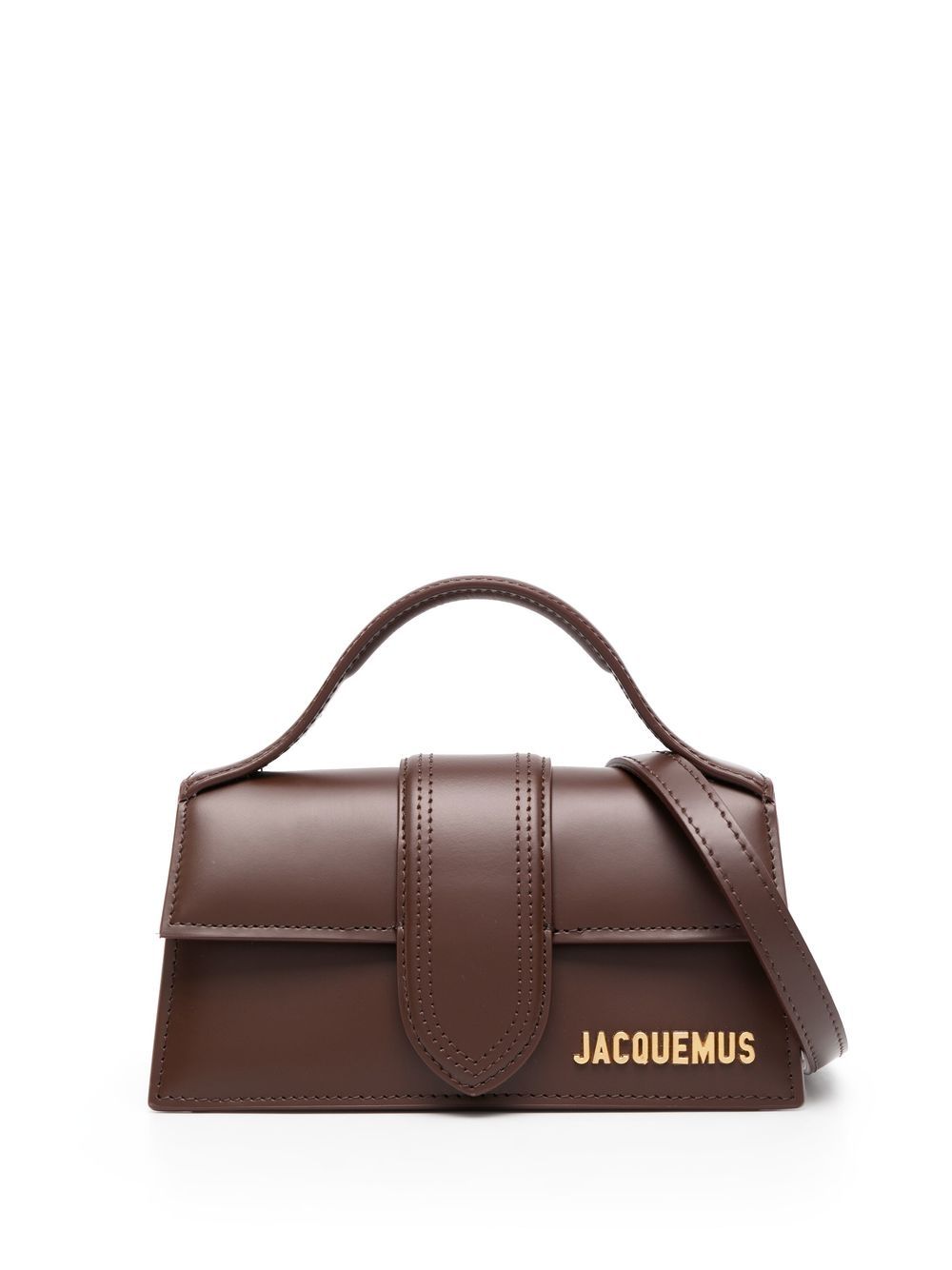 JACQUEMUS Mini Leather Handbag with Foldover Top
