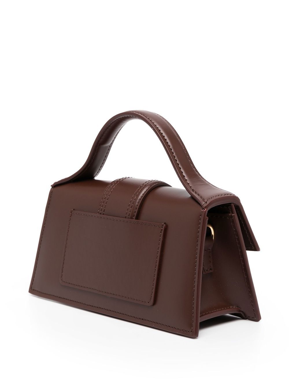 JACQUEMUS Mini Leather Handbag with Foldover Top