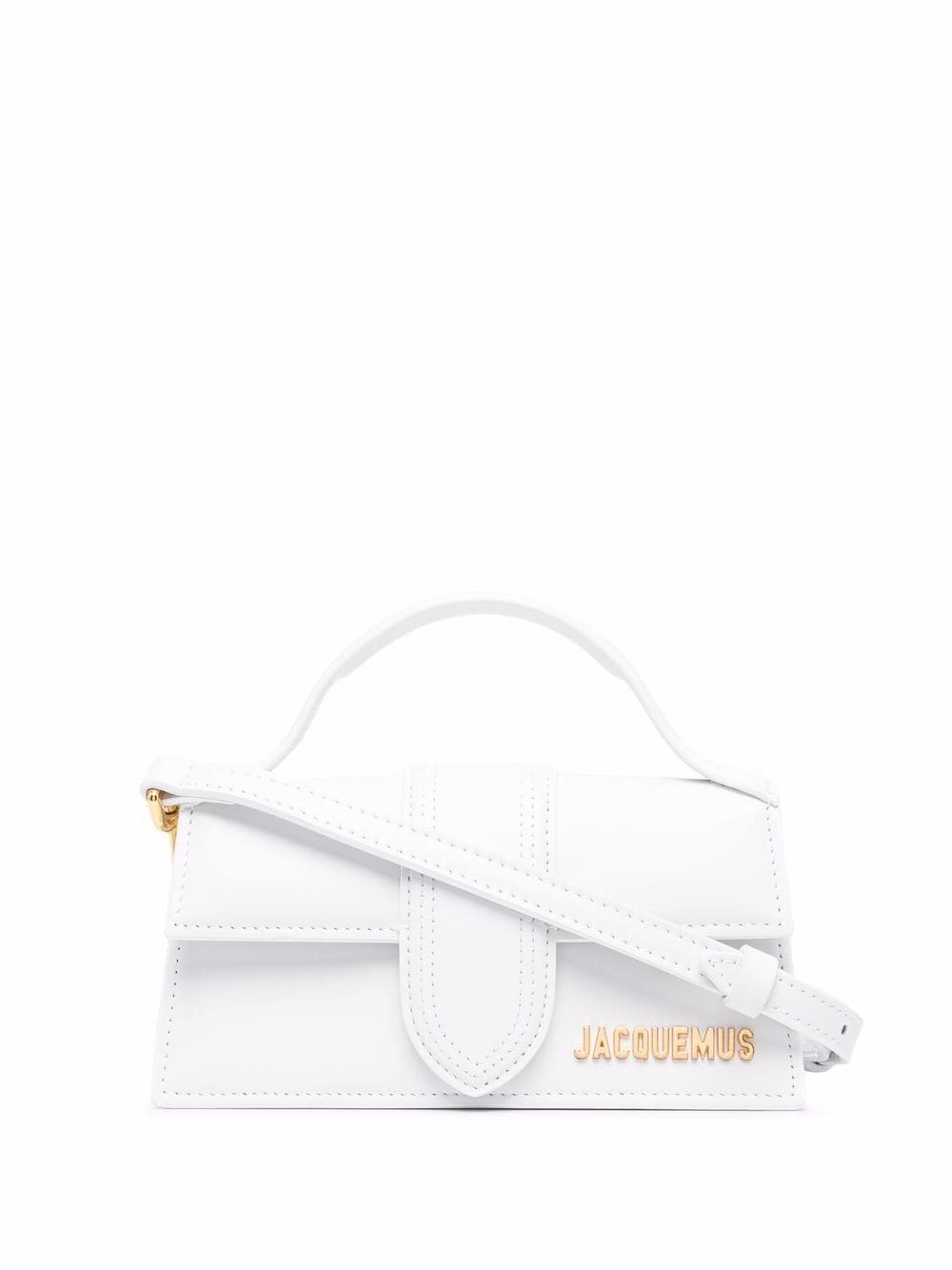 JACQUEMUS Mini Leather Handbag with Foldover Top