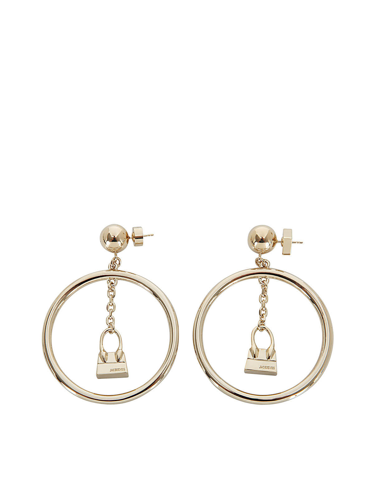 JACQUEMUS Mini Earrings with Circle Pendant