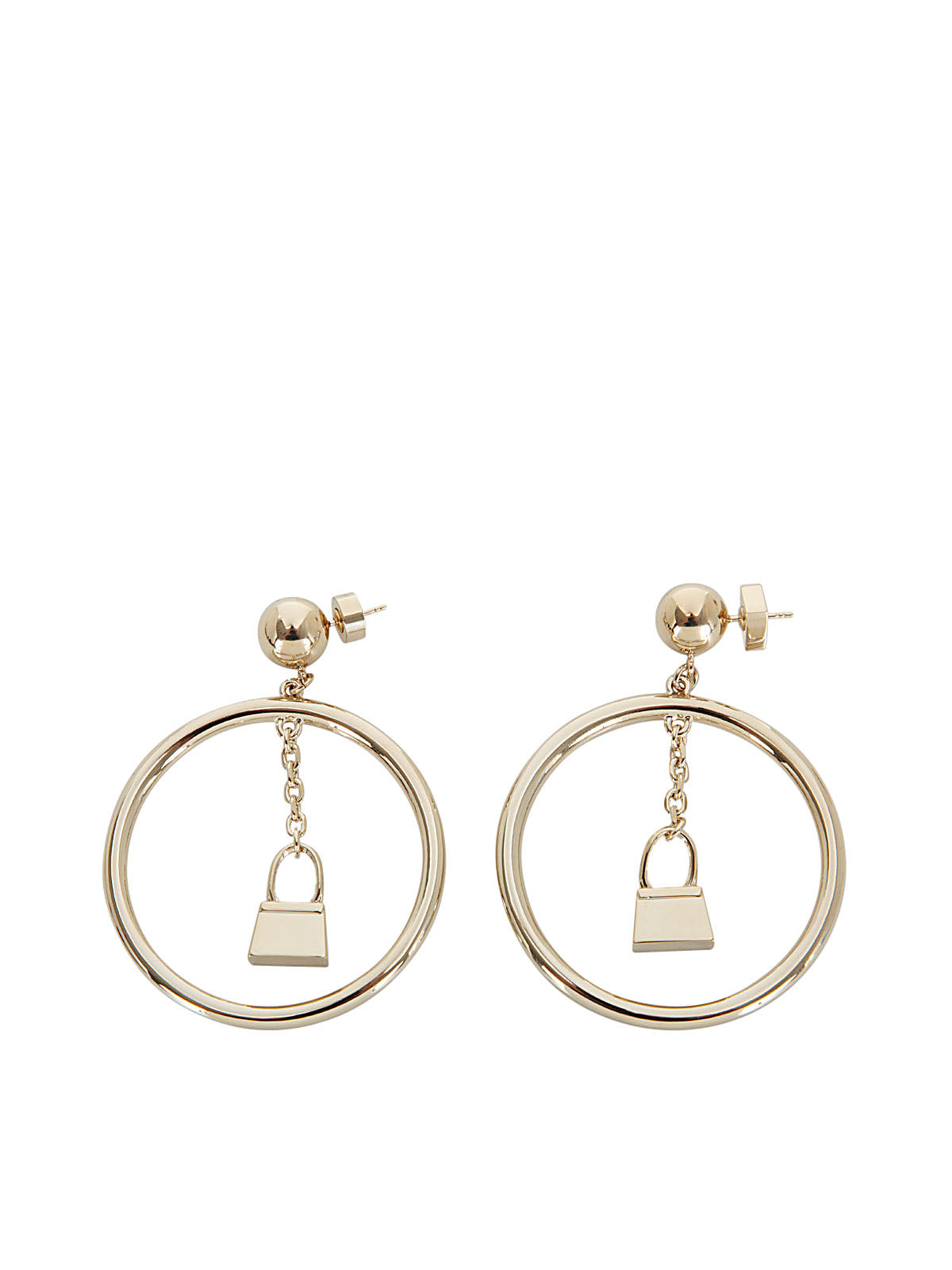 JACQUEMUS Mini Earrings with Circle Pendant