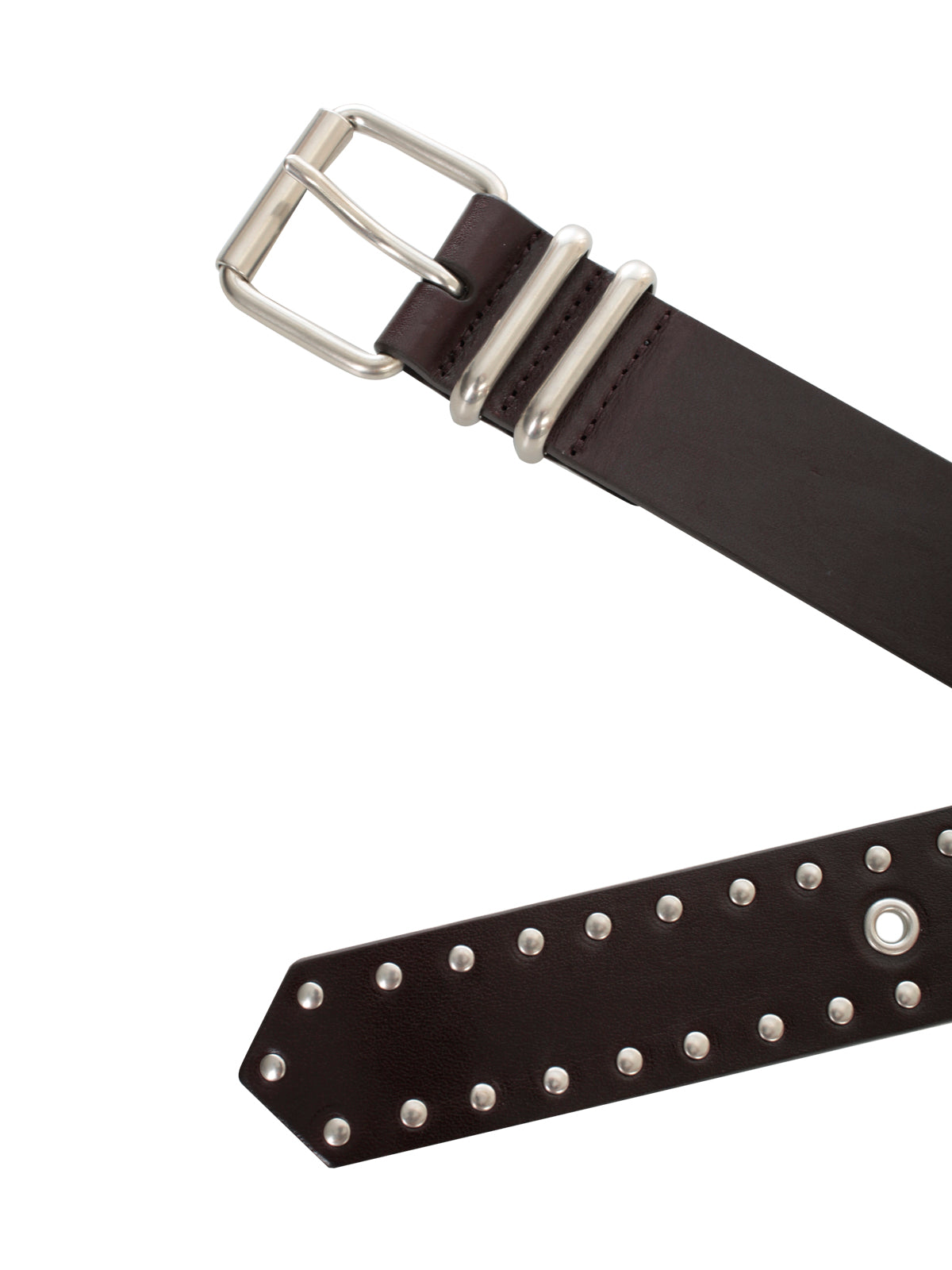 DRIES VAN NOTEN Studded Leather Belt for Men