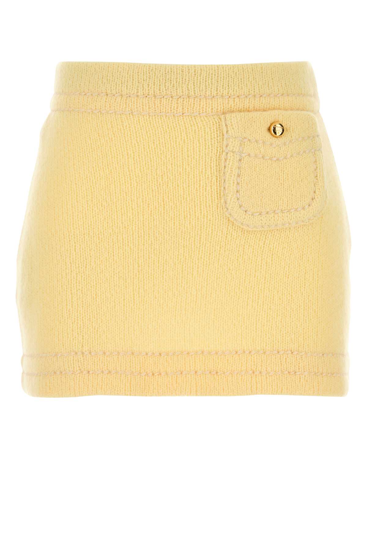 PRADA Chic Cashmere Mini Skirt for Women