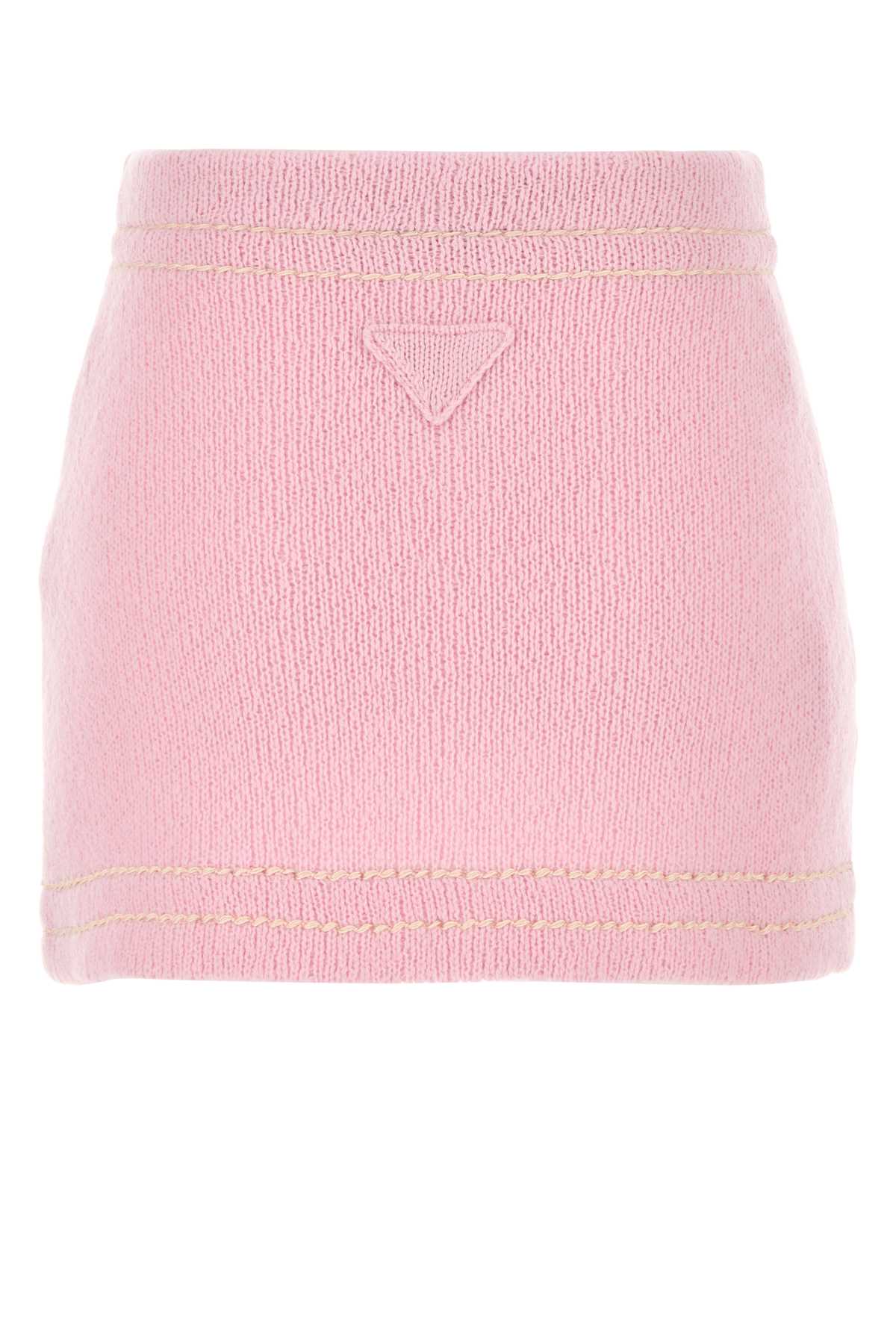 PRADA Cashmere Mini Skirt for Women - SS25 Collection