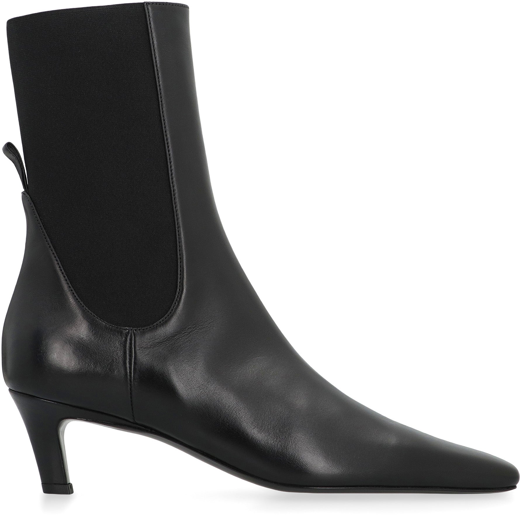 TOTEME Pointed Toe Leather Ankle Boots