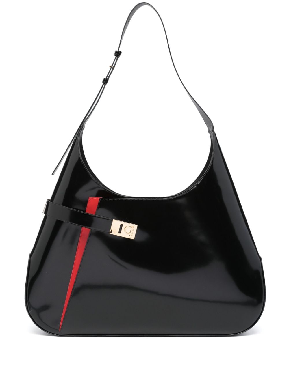 Ferragamo Elegant Adjustable Mini Handbag with Asymmetrical Design