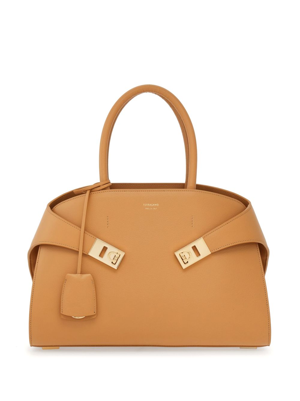 Ferragamo Mini Smooth Grain Leather Tote Handbag