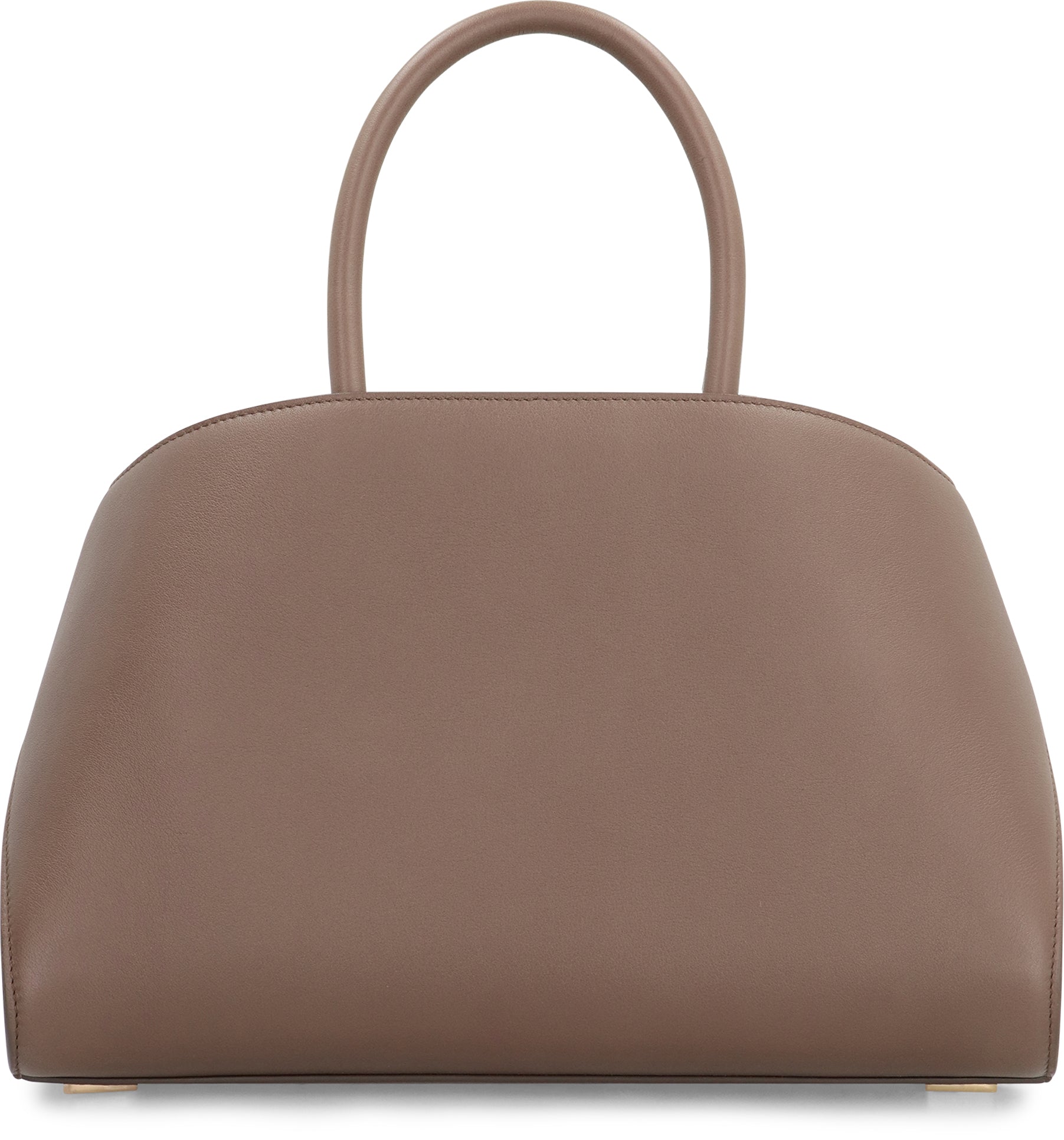 Ferragamo Pebbled Leather Handbag with Logo Charm - 31.5 cm