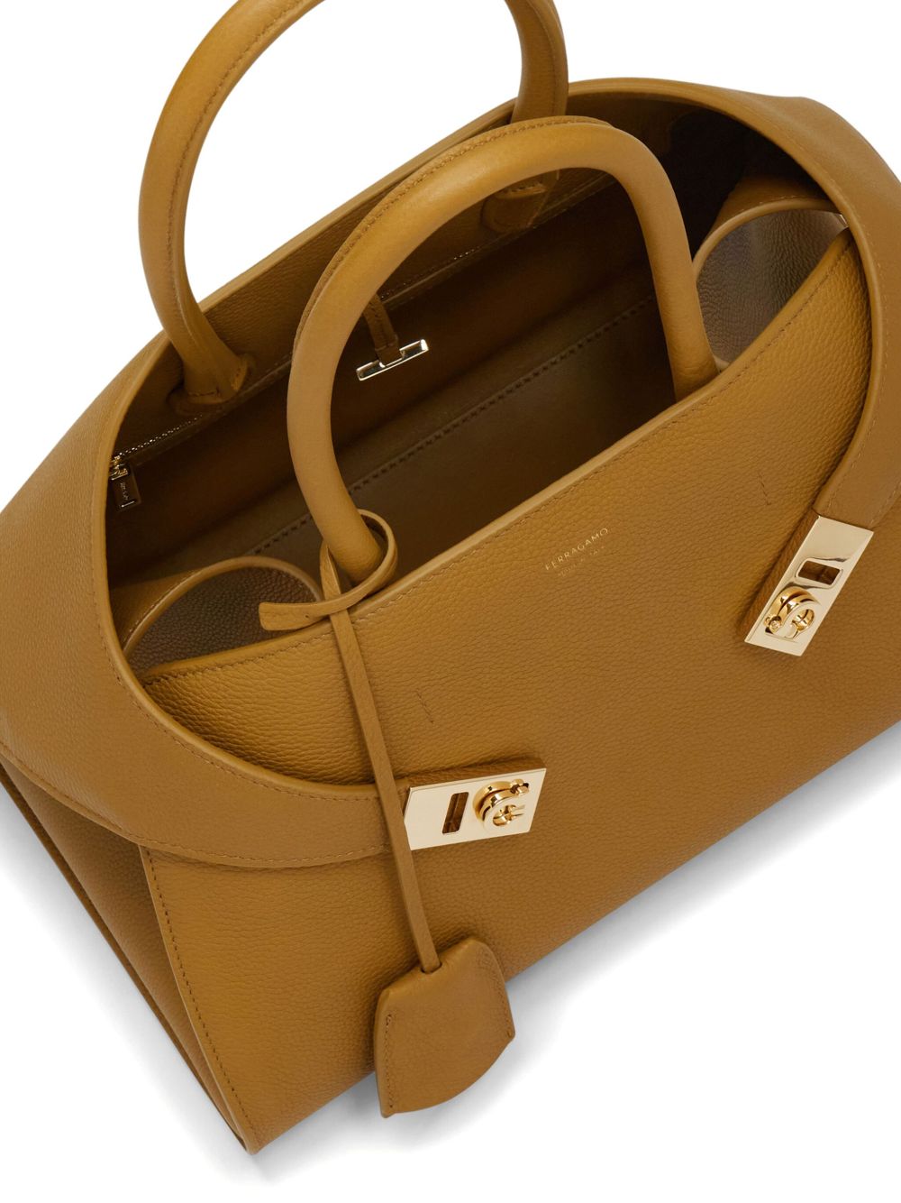 Ferragamo Hug Mini Leather Tote Handbag