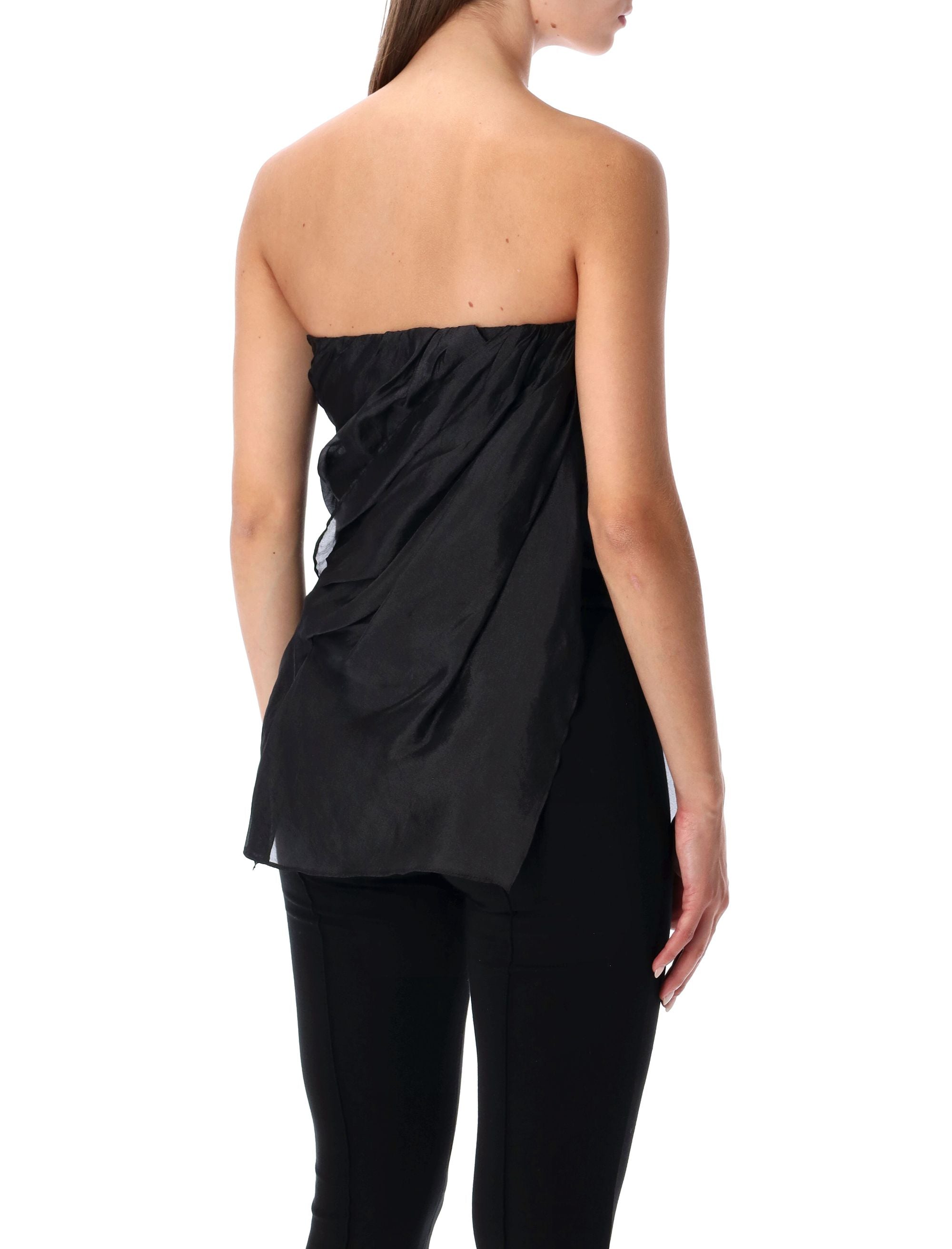 THE GARMENT Mini Draped Bustier Top