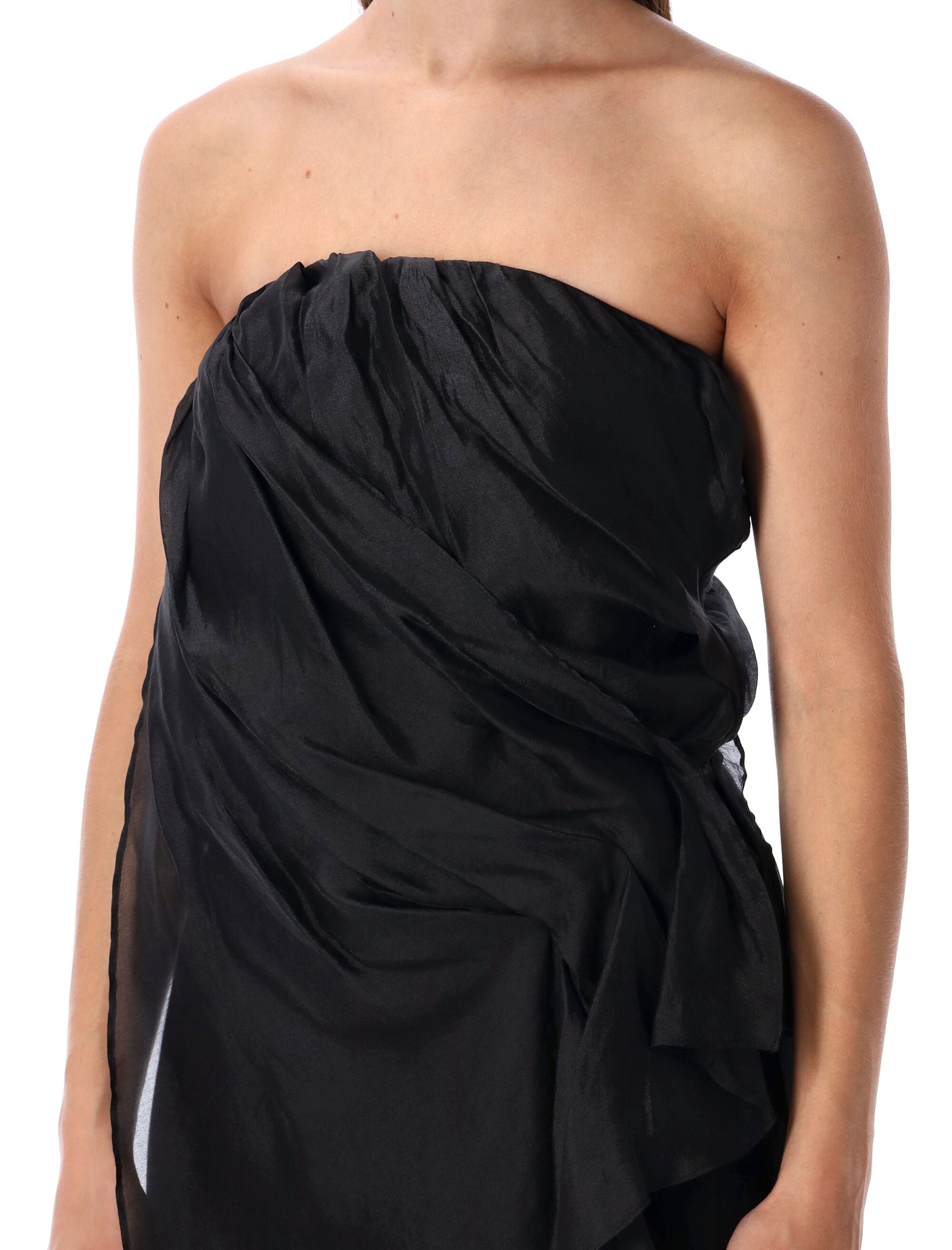 THE GARMENT Mini Draped Bustier Top