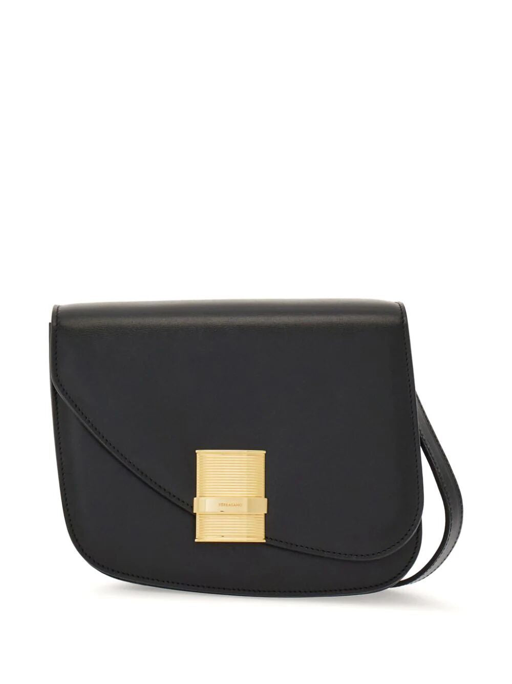 Ferragamo Asymmetric Foldover Mini Crossbody Handbag