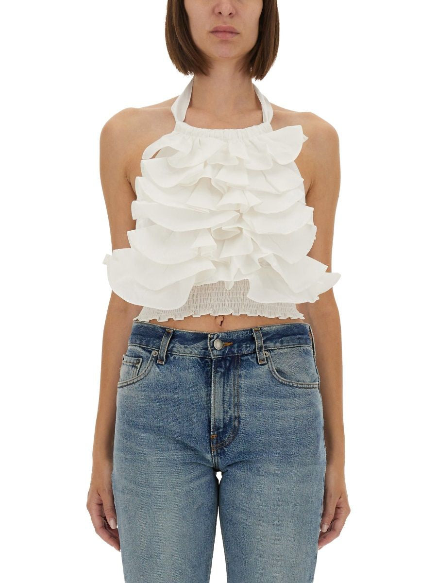 THE GARMENT Mini Layered Ruffle Crop Top