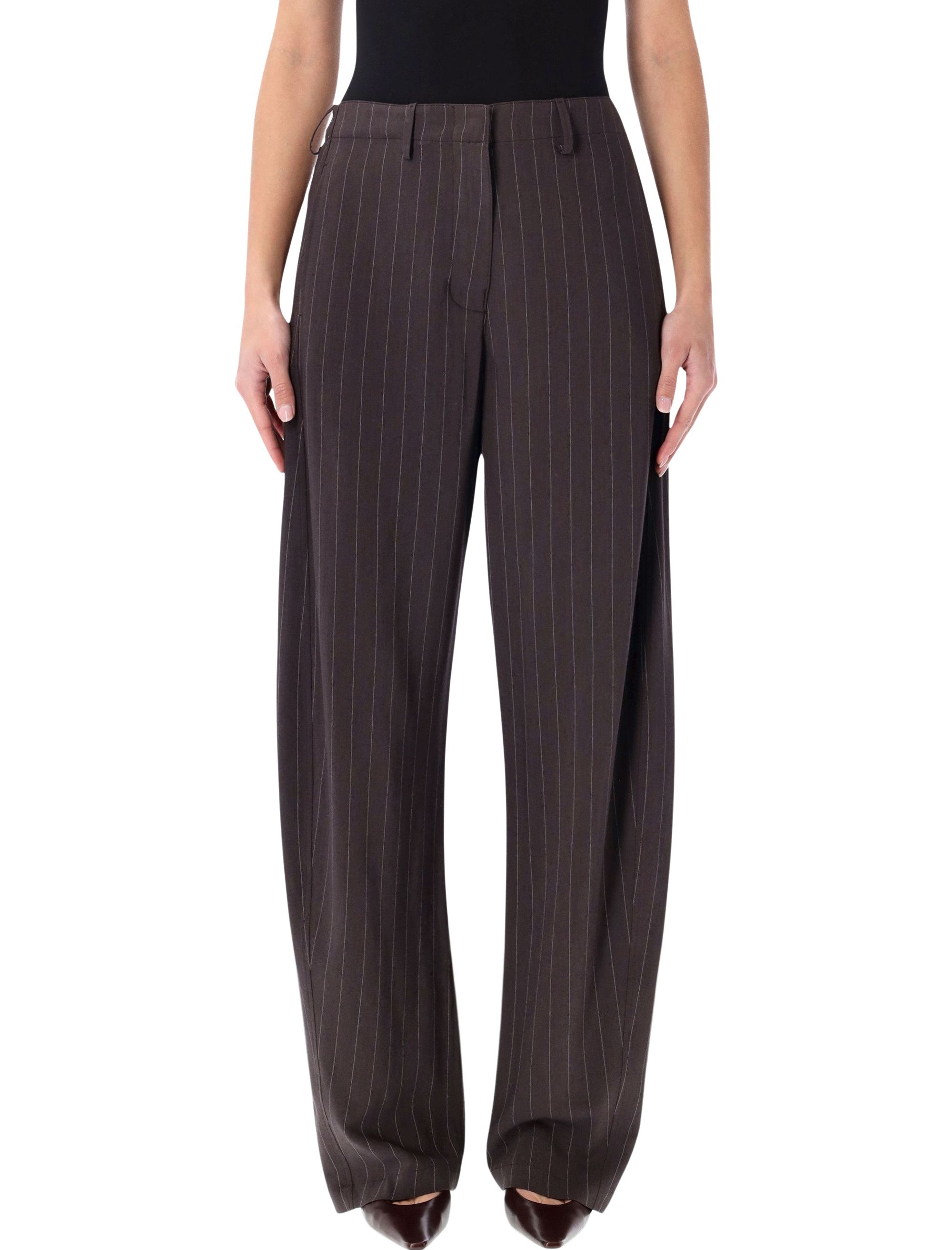 MAGDA BUTRYM Wide-Leg Pinstripe Trousers