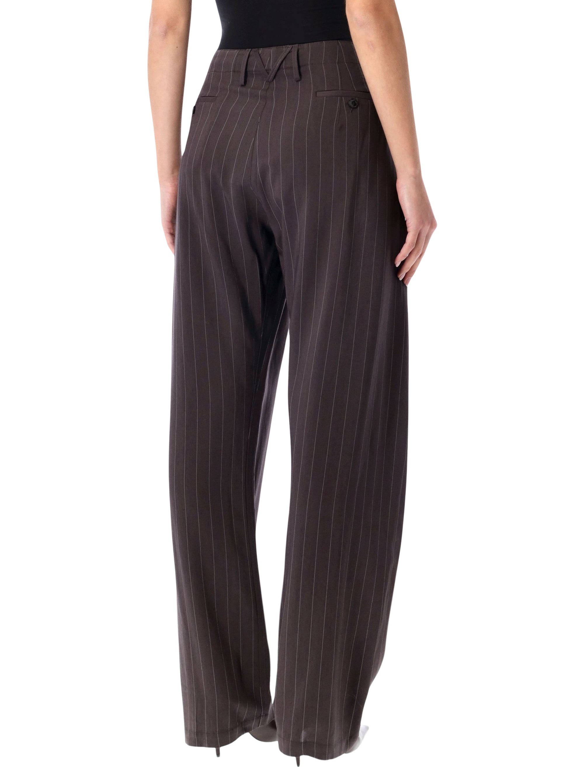 MAGDA BUTRYM Wide-Leg Pinstripe Trousers