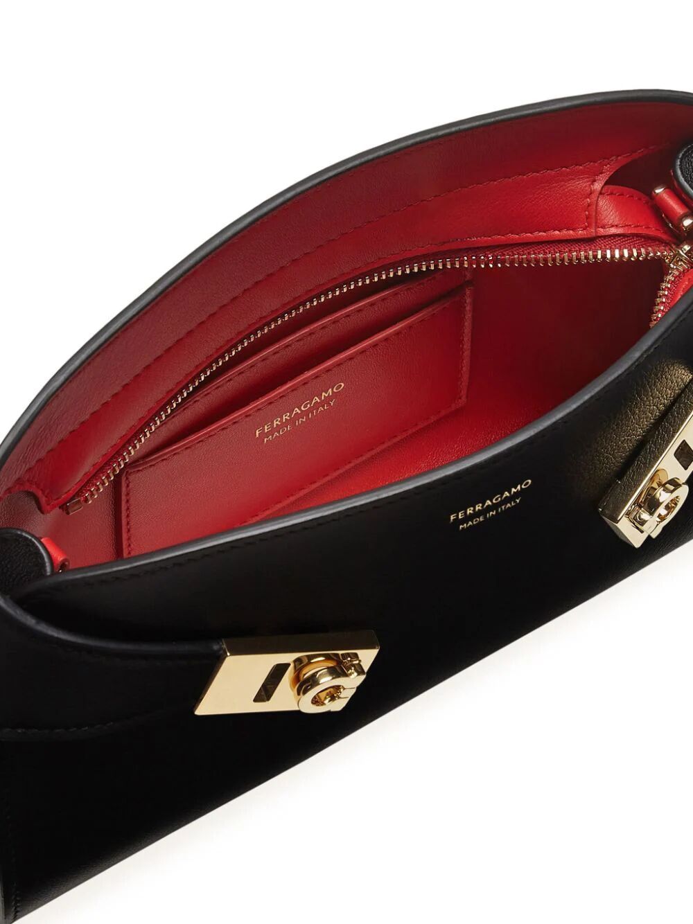 Ferragamo Mini Leather Pouch Handbag