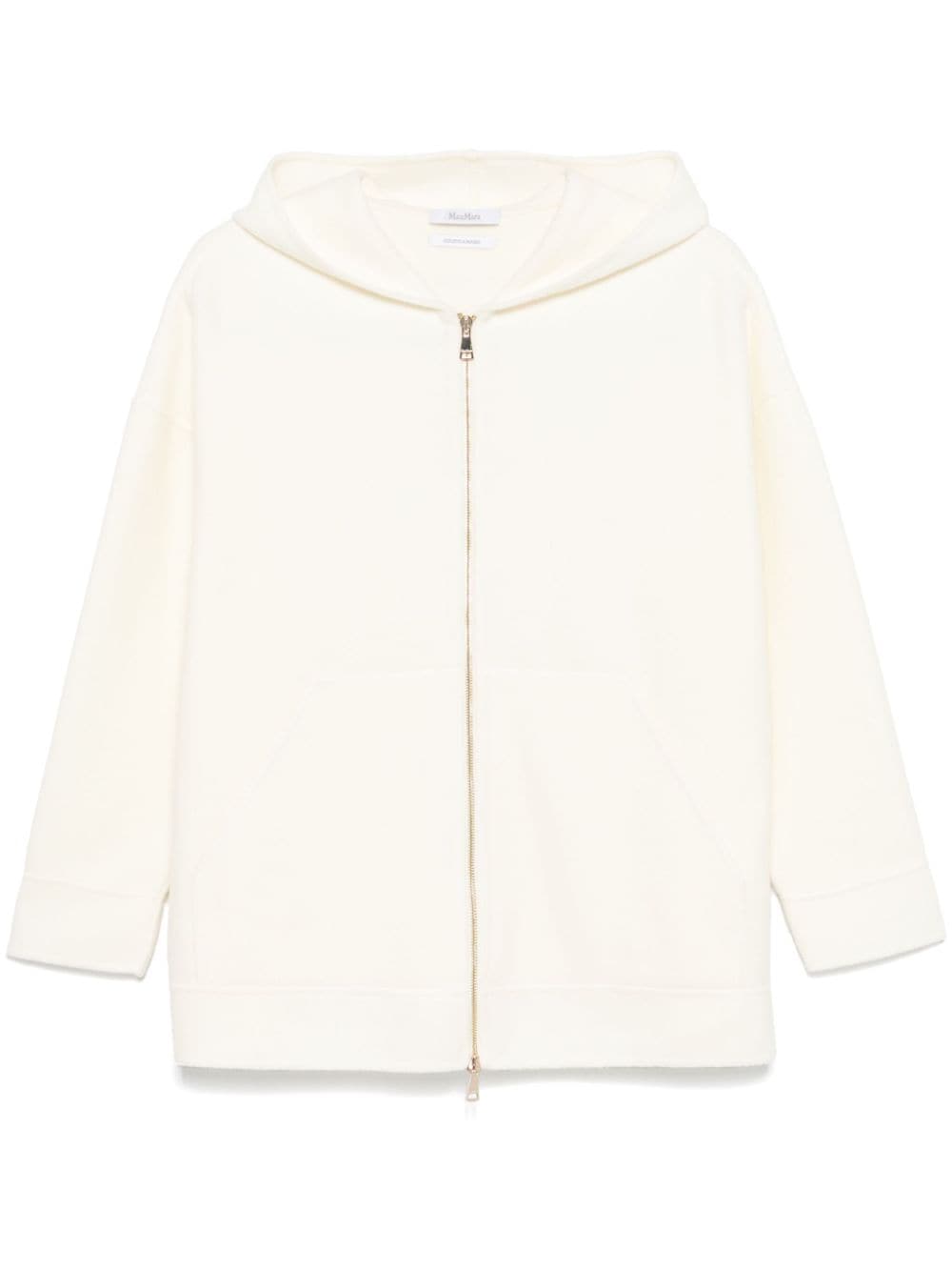 MAX MARA Cashmere Wool Hoodie with Zip Fastening for Women