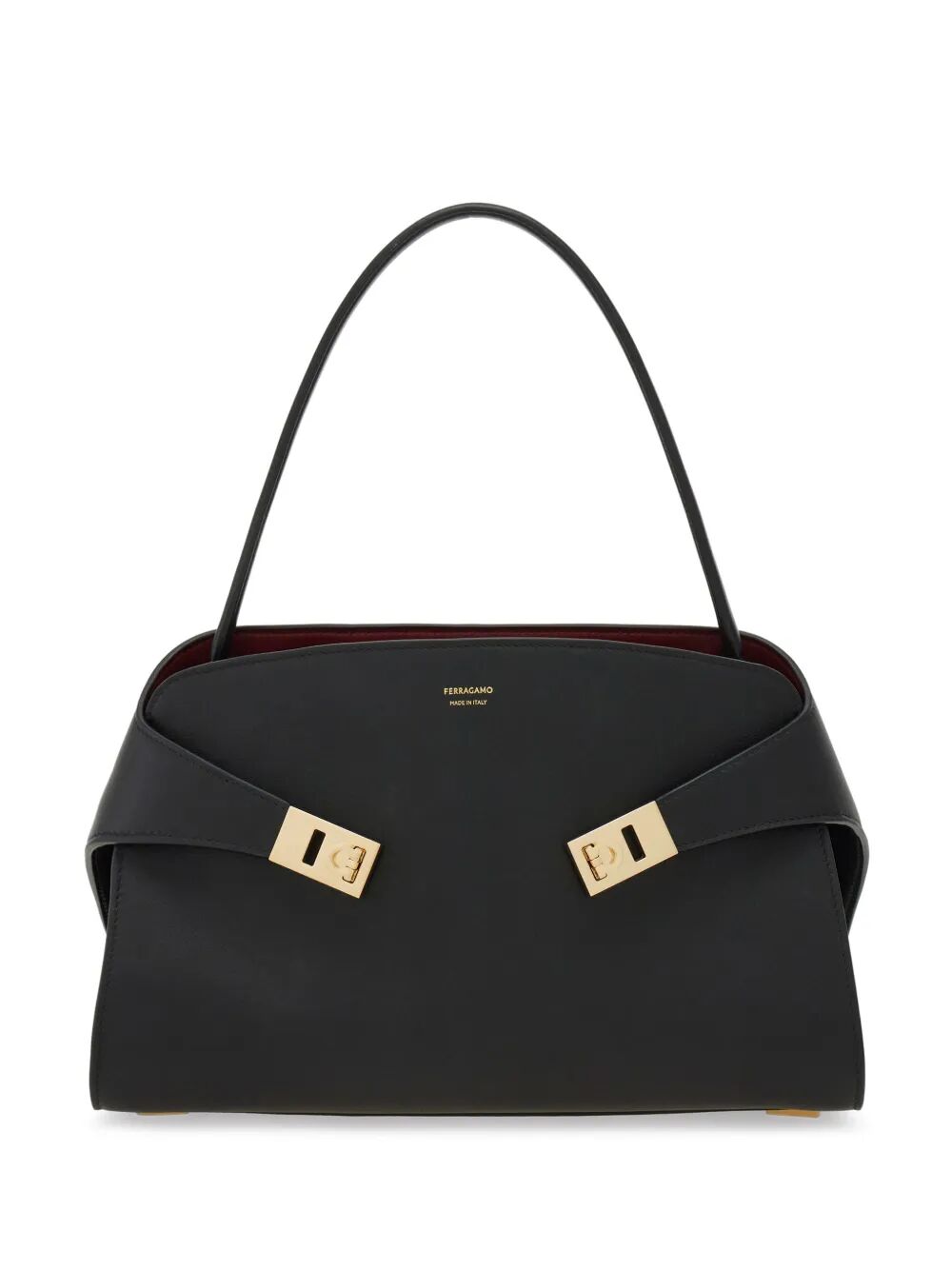 Ferragamo Soft Medium Bicolor Shoulder Handbag
