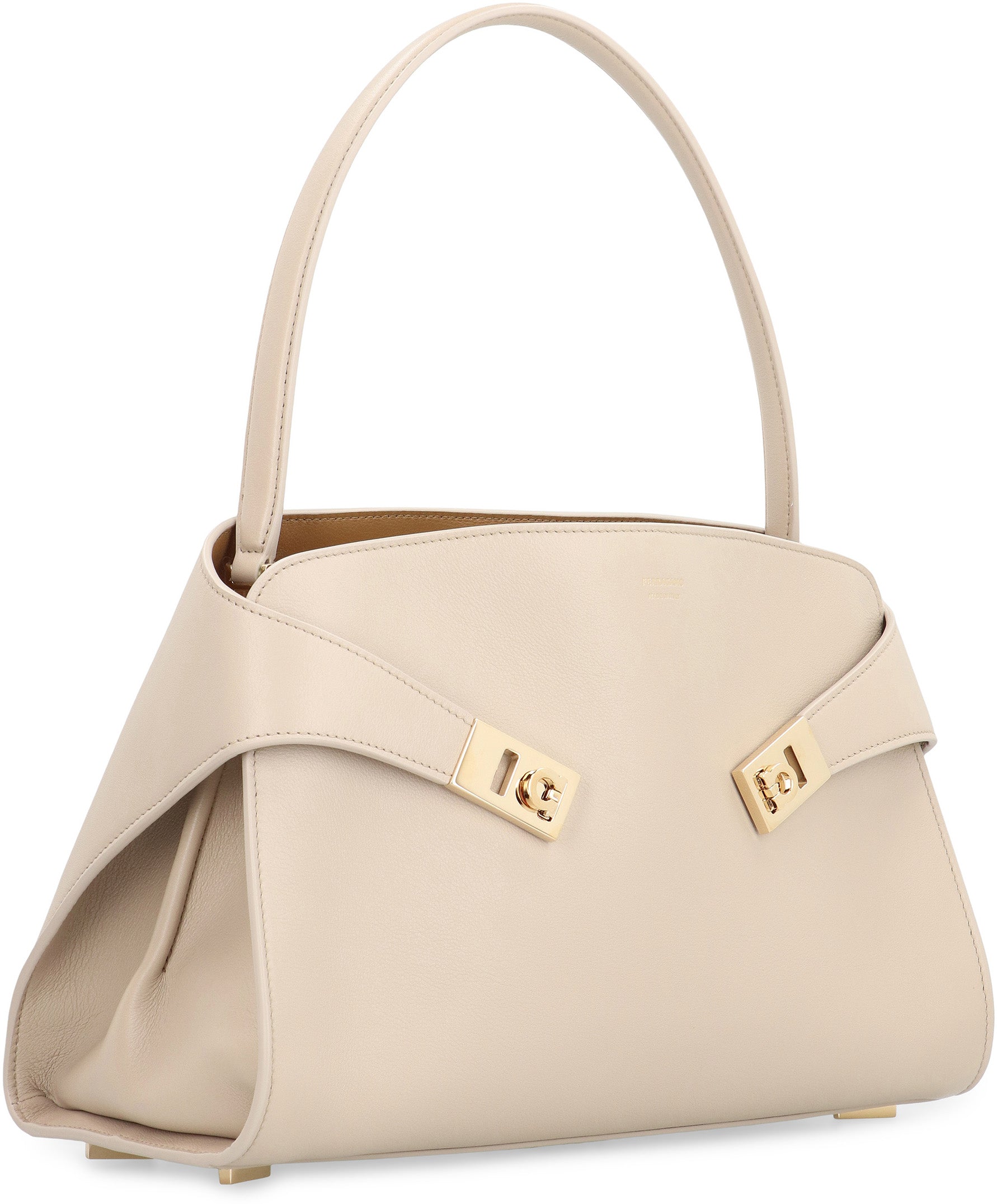 Ferragamo Mini Leather Handbag with Magnetic Flap Closure - 31.5 CM