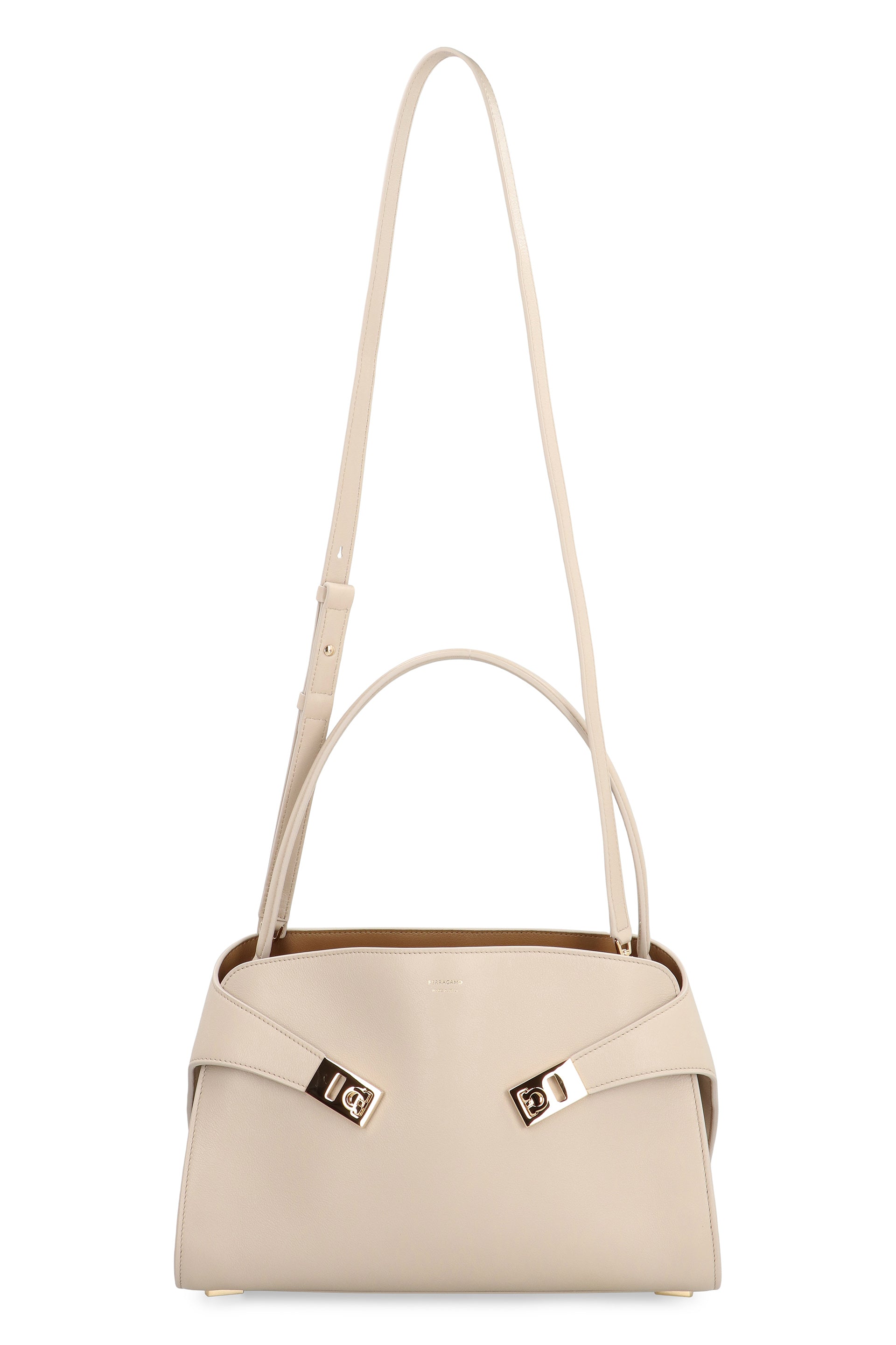 Ferragamo Mini Leather Handbag with Magnetic Flap Closure - 31.5 CM