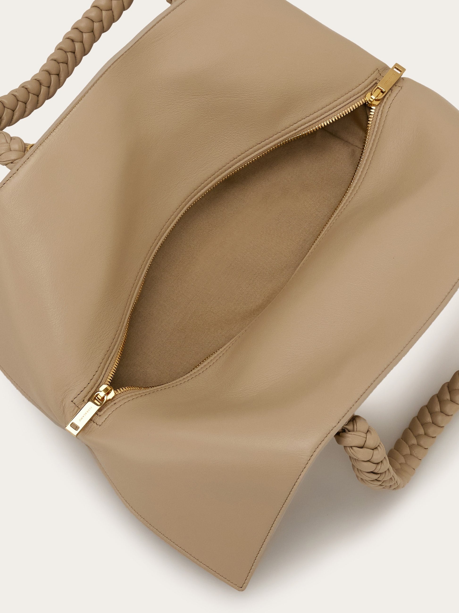 Ferragamo Braided Handles Women's Handbag - SS25 Collection