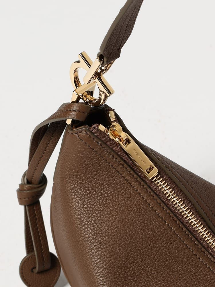 Ferragamo Half Moon Handbag with Gancini Hook - Spring/Summer 2025