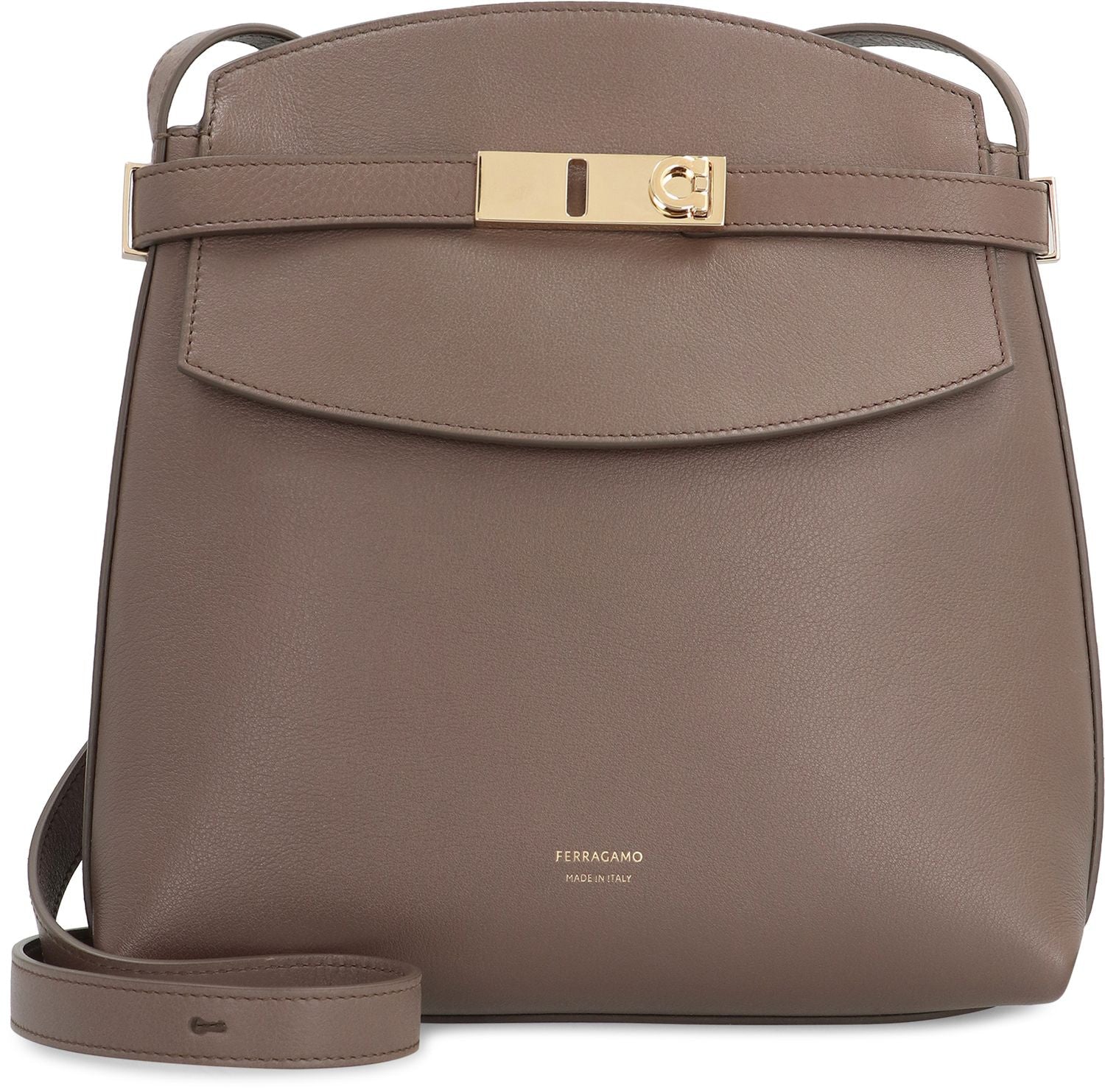 Ferragamo Leather Crossbody Handbag - Size 22cm x 22cm