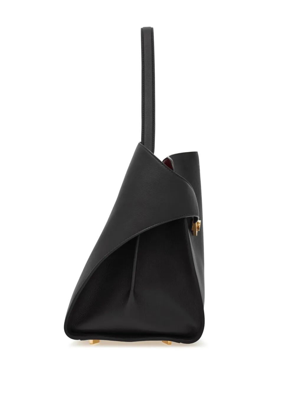 Ferragamo Soft Large Bicolor Shoulder Handbag