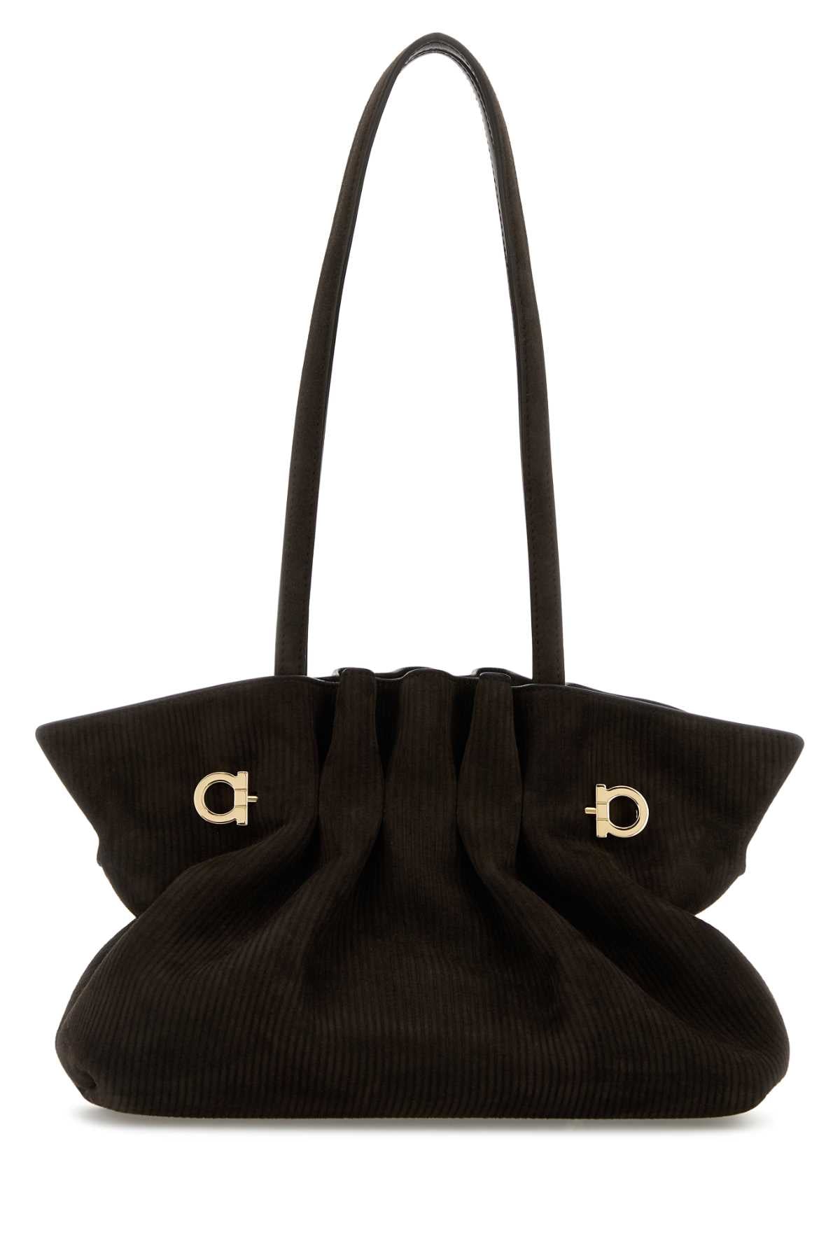Ferragamo Mini Suede Shoulder Handbag