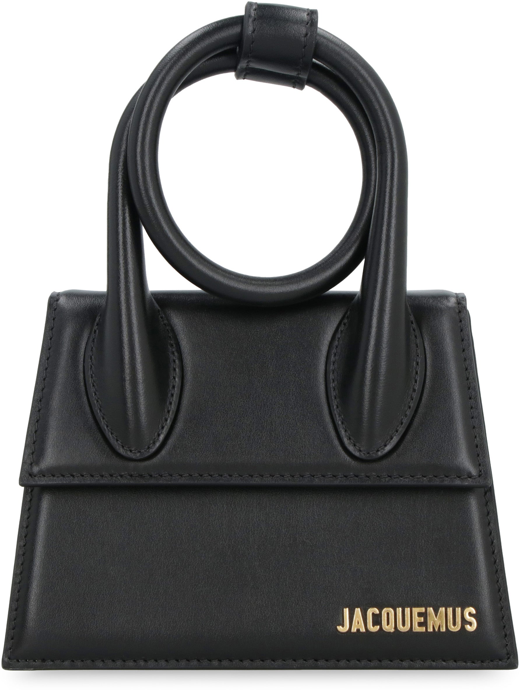 JACQUEMUS Mini Knotted Leather Tote