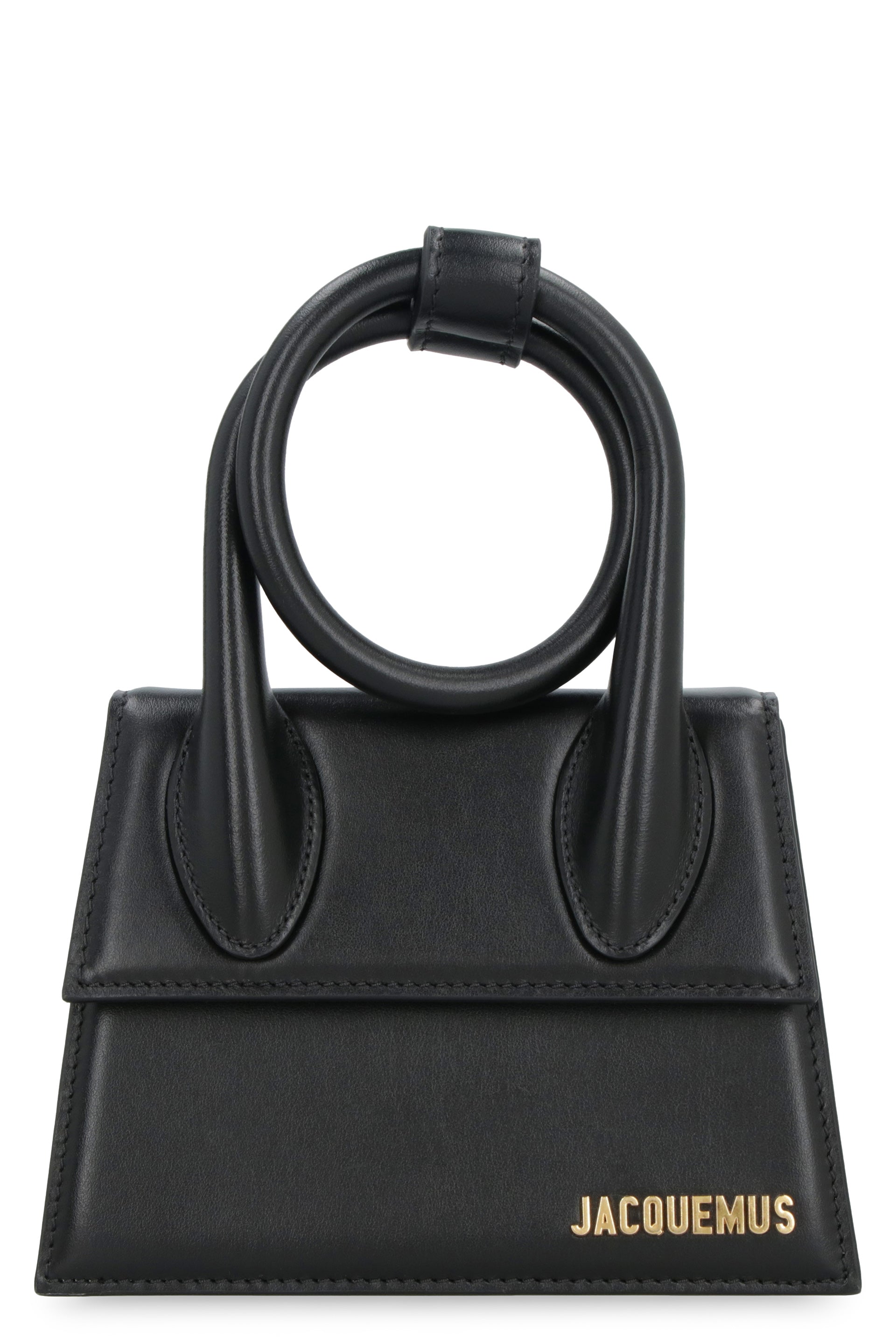 JACQUEMUS Mini Knotted Leather Tote
