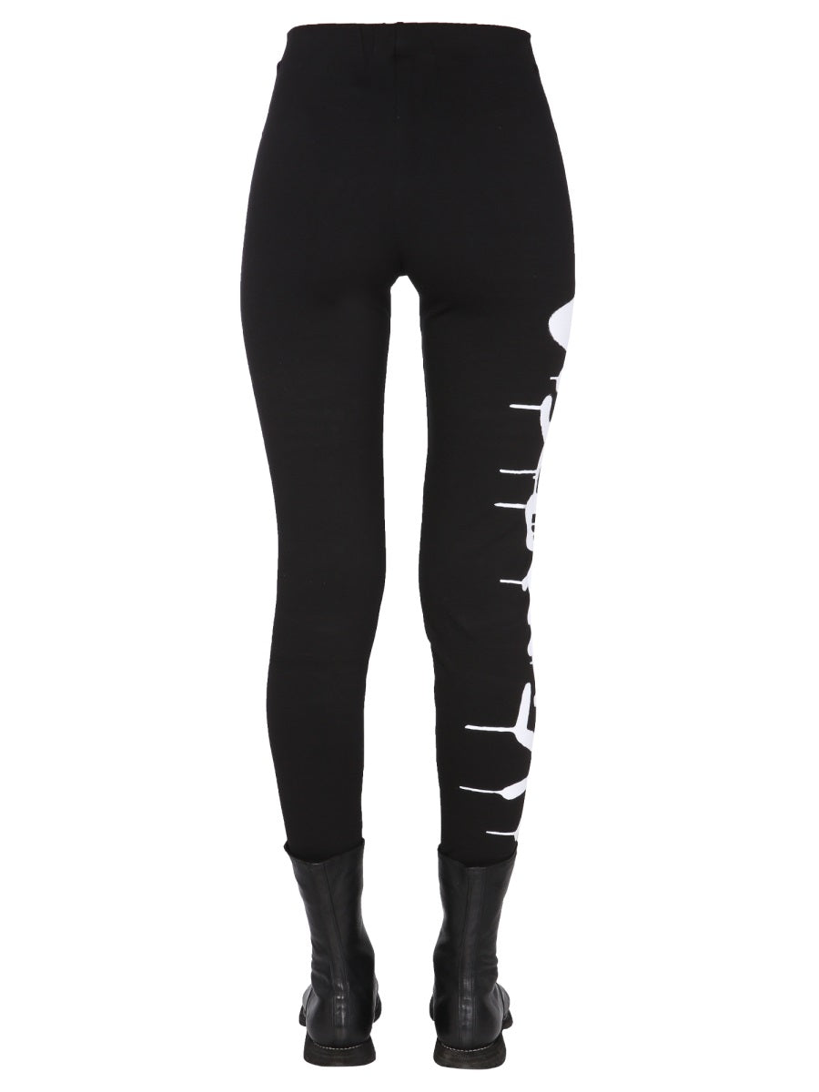 DISCLAIMER Logo Print High-Waisted Leggings for Women