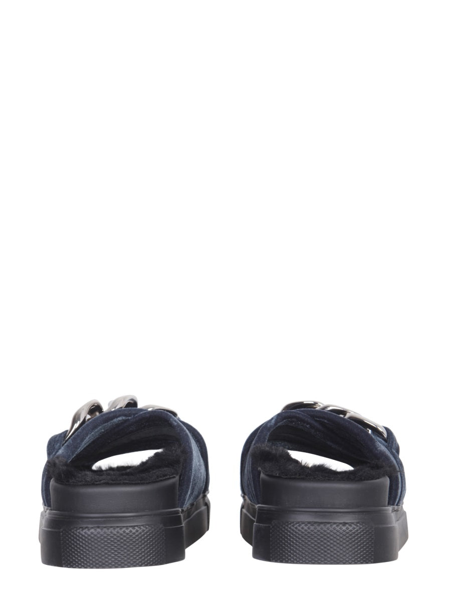 Nº 21 Oversized Chain Sandals with Rubber Sole