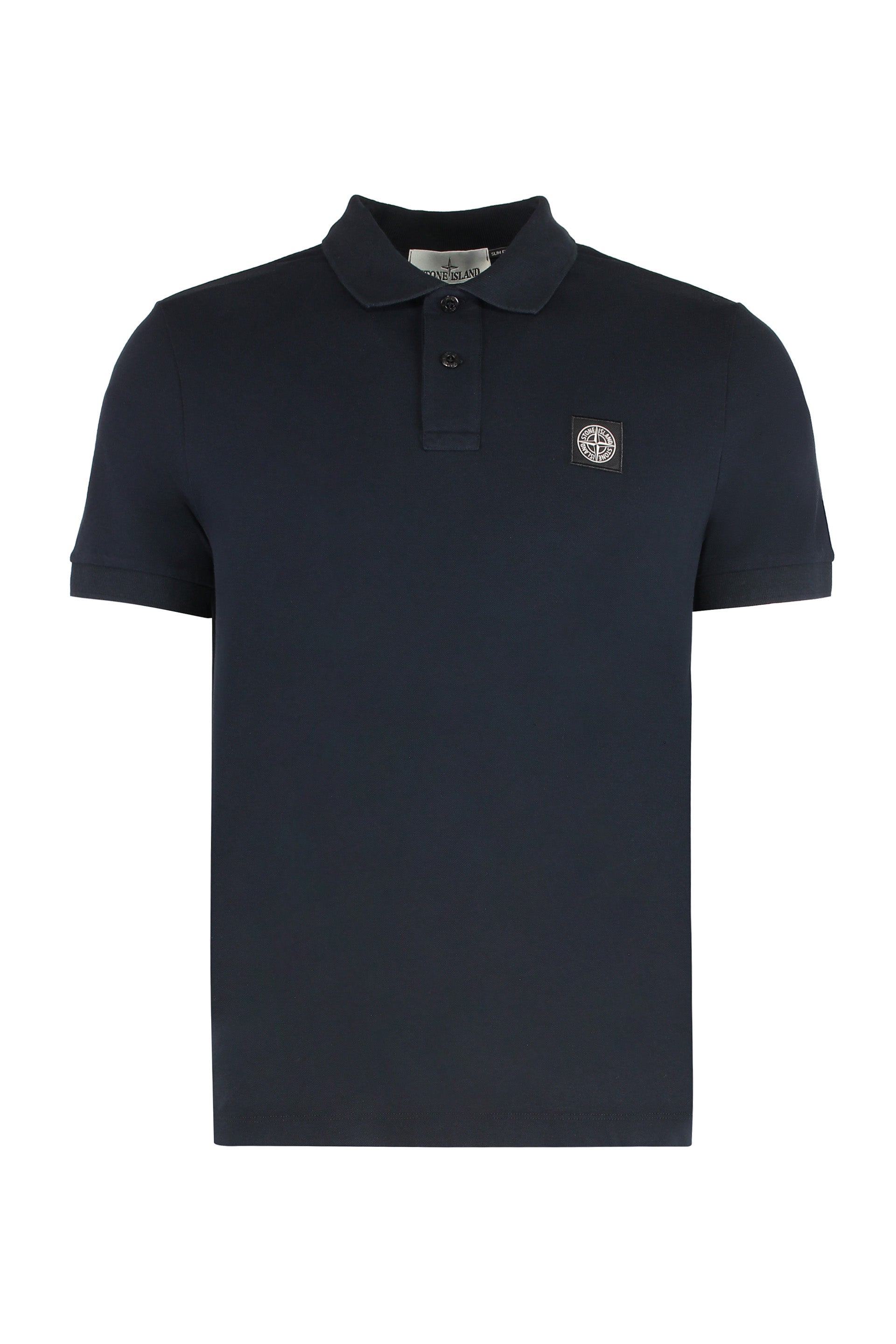 STONE ISLAND Classic Cotton-Piqué Polo Shirt