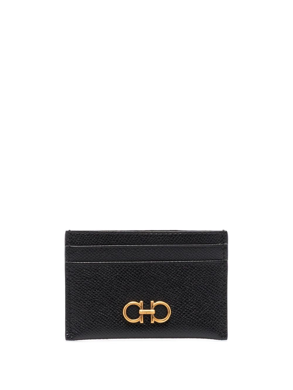 Ferragamo Gancini Hook Mini Plaque Cardholder