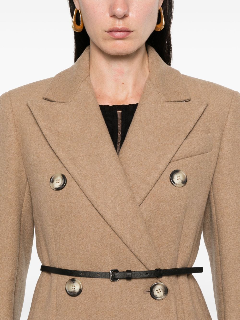 MAX MARA SPORTMAX Women's Wool Cashmere Blend Double-Breasted Jacket