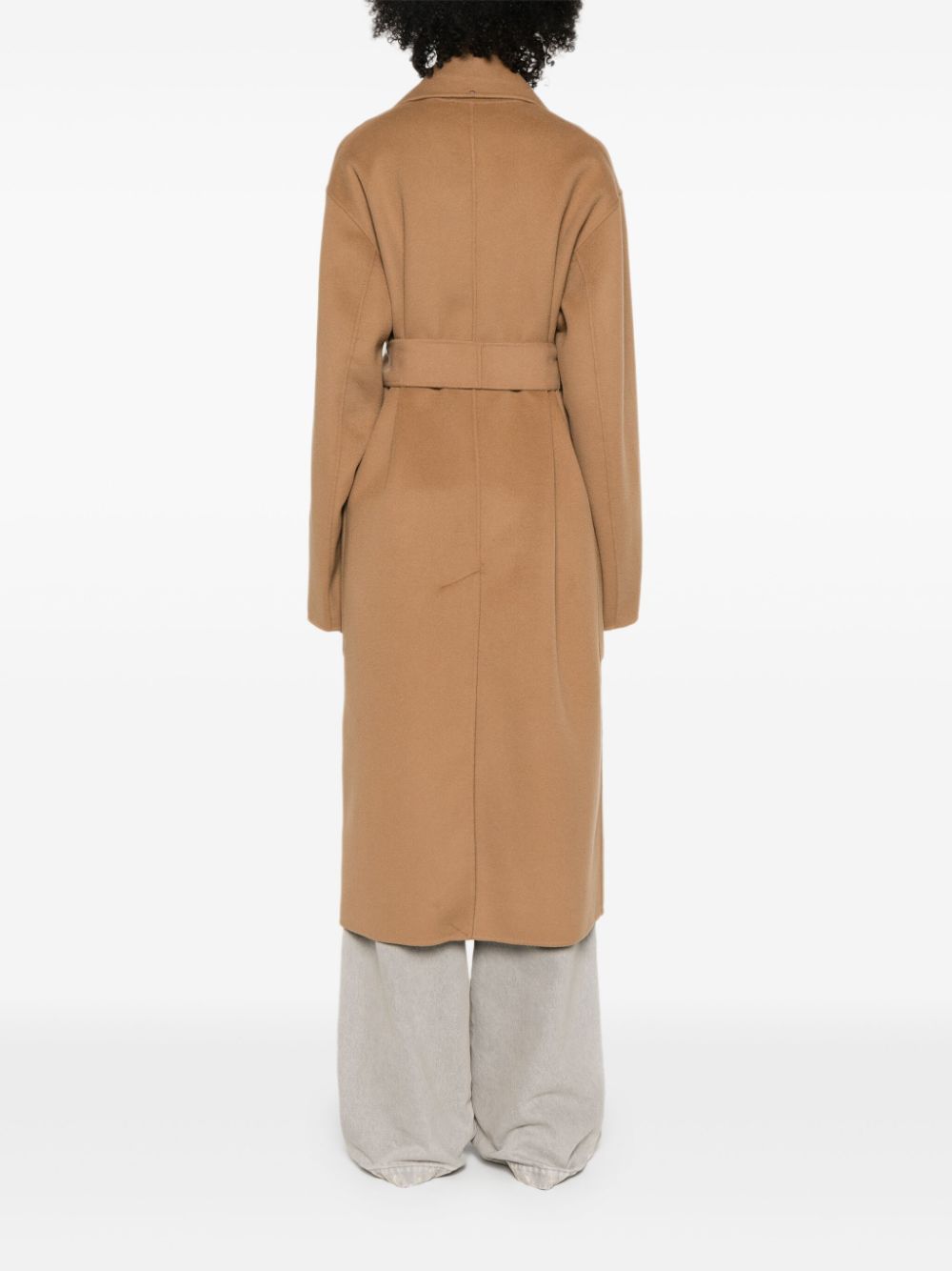 MAX MARA SPORTMAX Wool Long Jacket with Notched Collar for Women