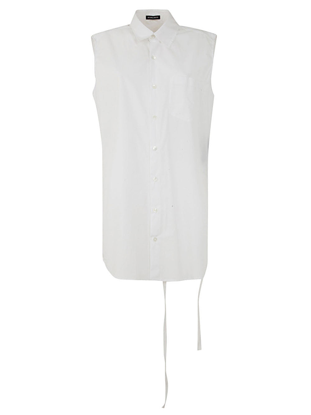 ANN DEMEULEMEESTER Sleeveless Long High Comfort Shirt