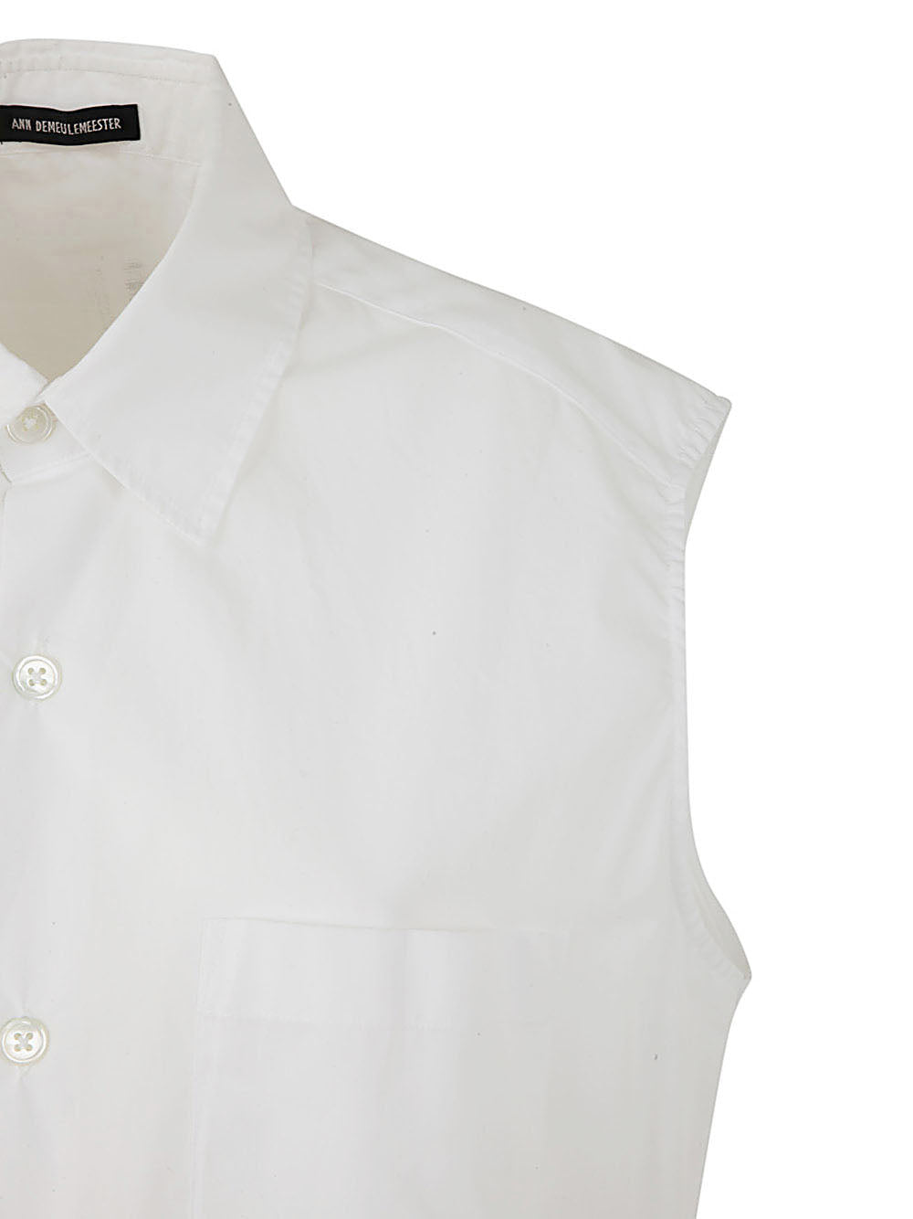 ANN DEMEULEMEESTER Sleeveless Long High Comfort Shirt
