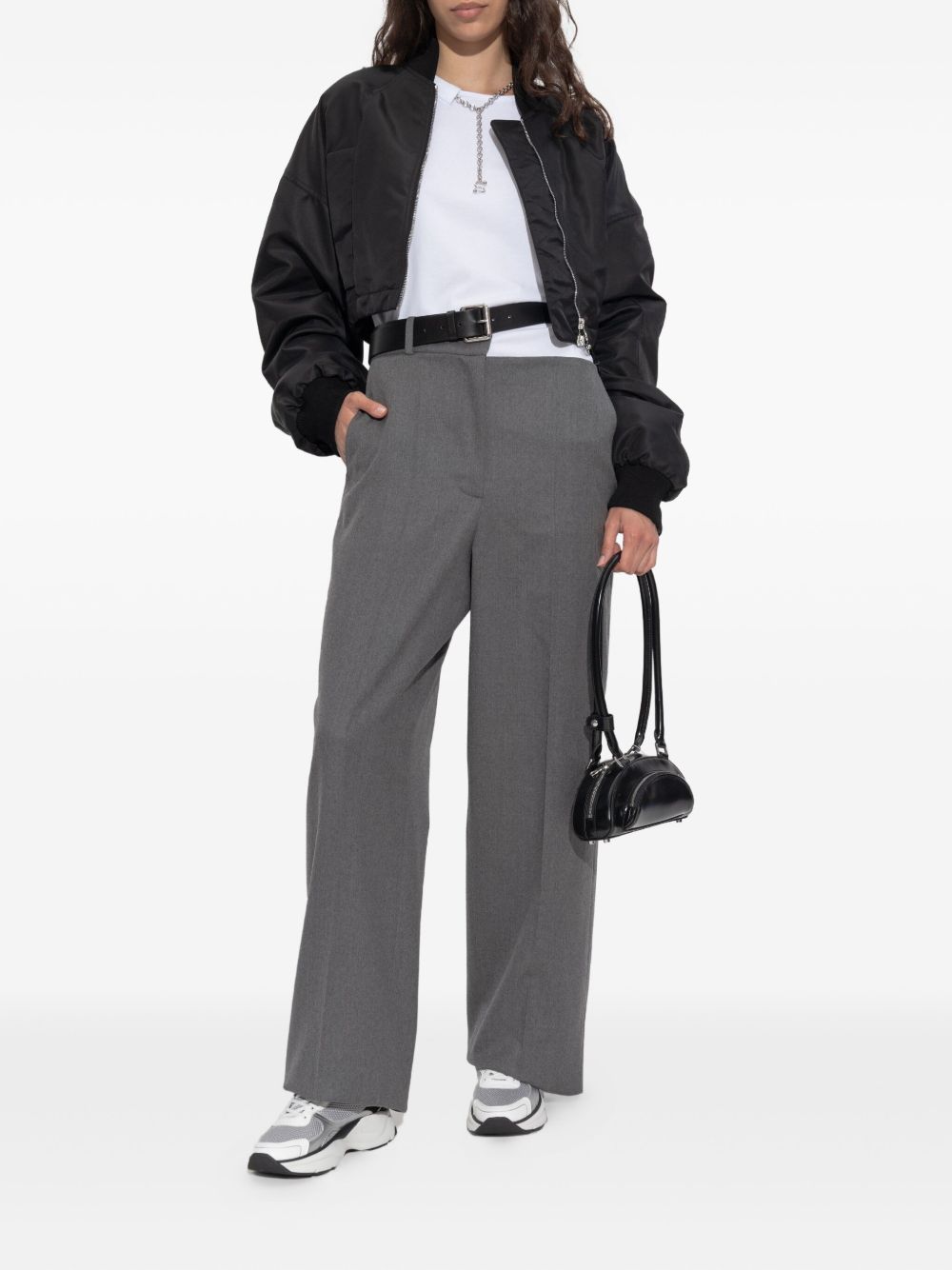 MAX MARA SPORTMAX Women's Cropped Nylon Bomber Jacket