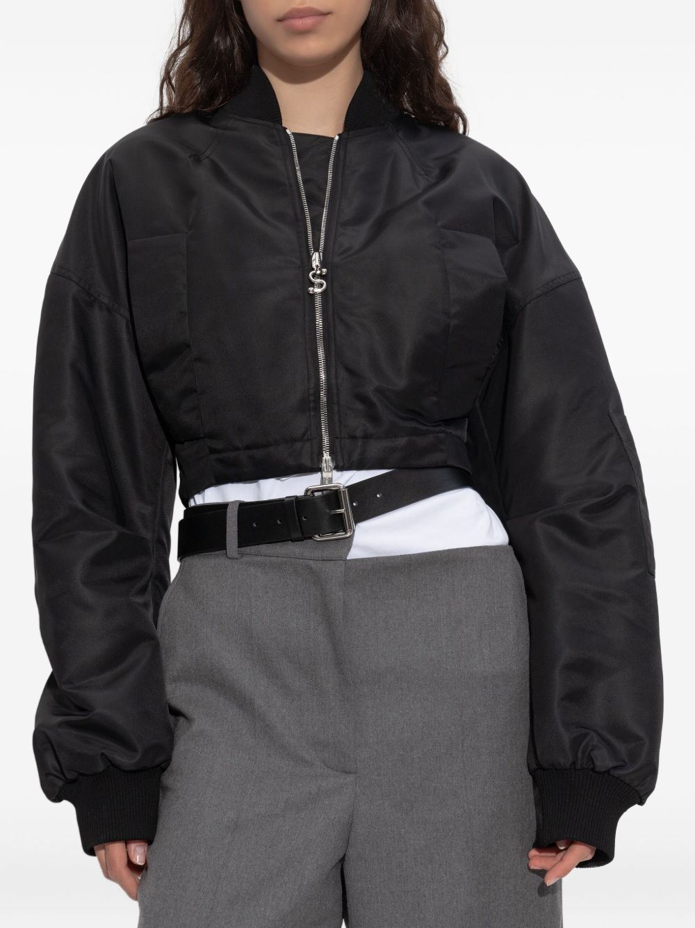 MAX MARA SPORTMAX Women's Cropped Nylon Bomber Jacket