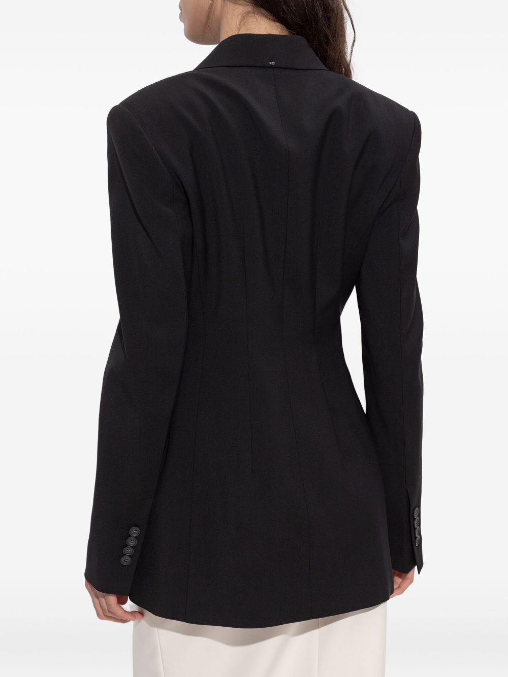 MAX MARA SPORTMAX Double-Breasted Jacket with Notched Lapel