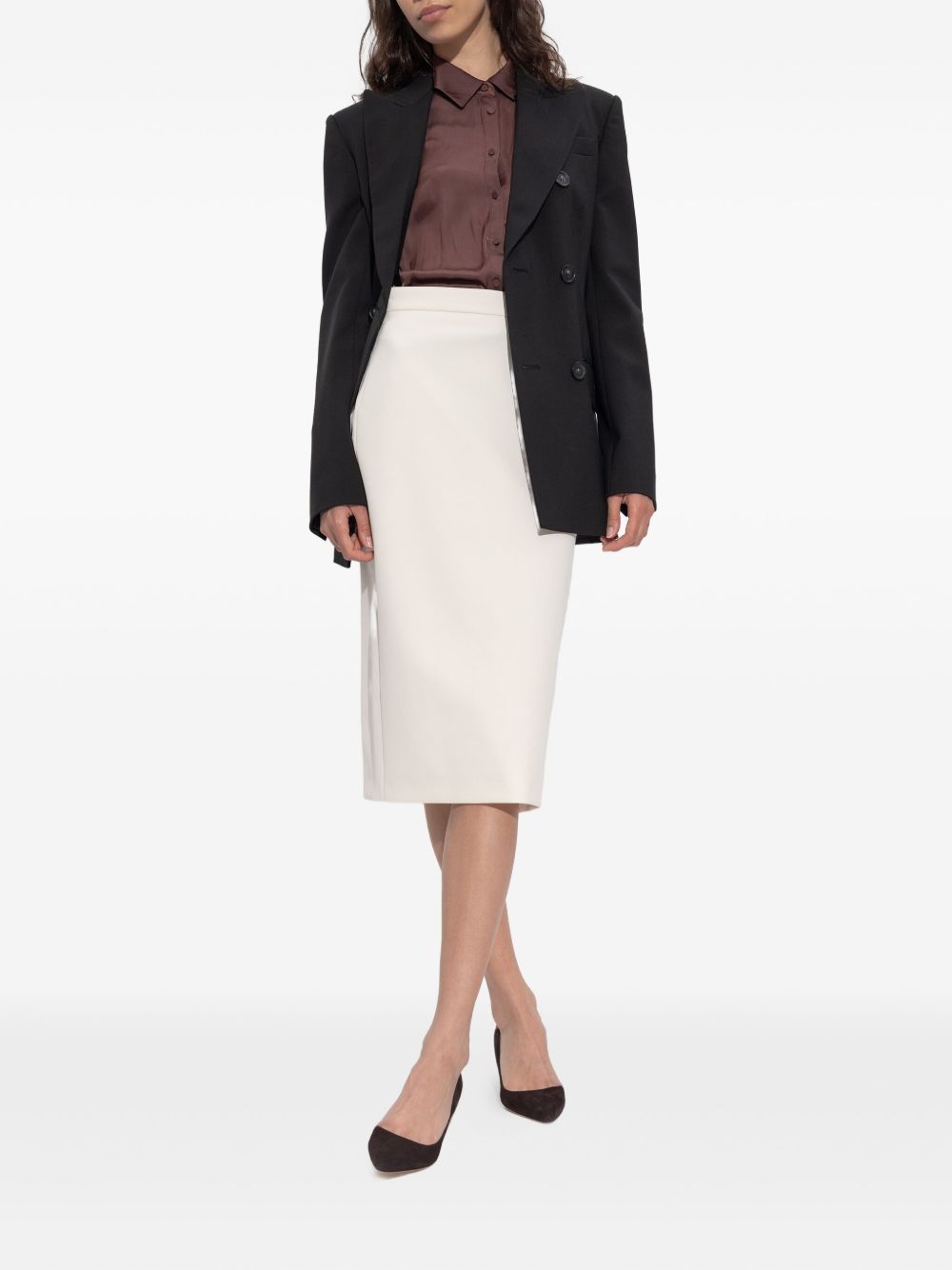 MAX MARA SPORTMAX Double-Breasted Jacket with Notched Lapel