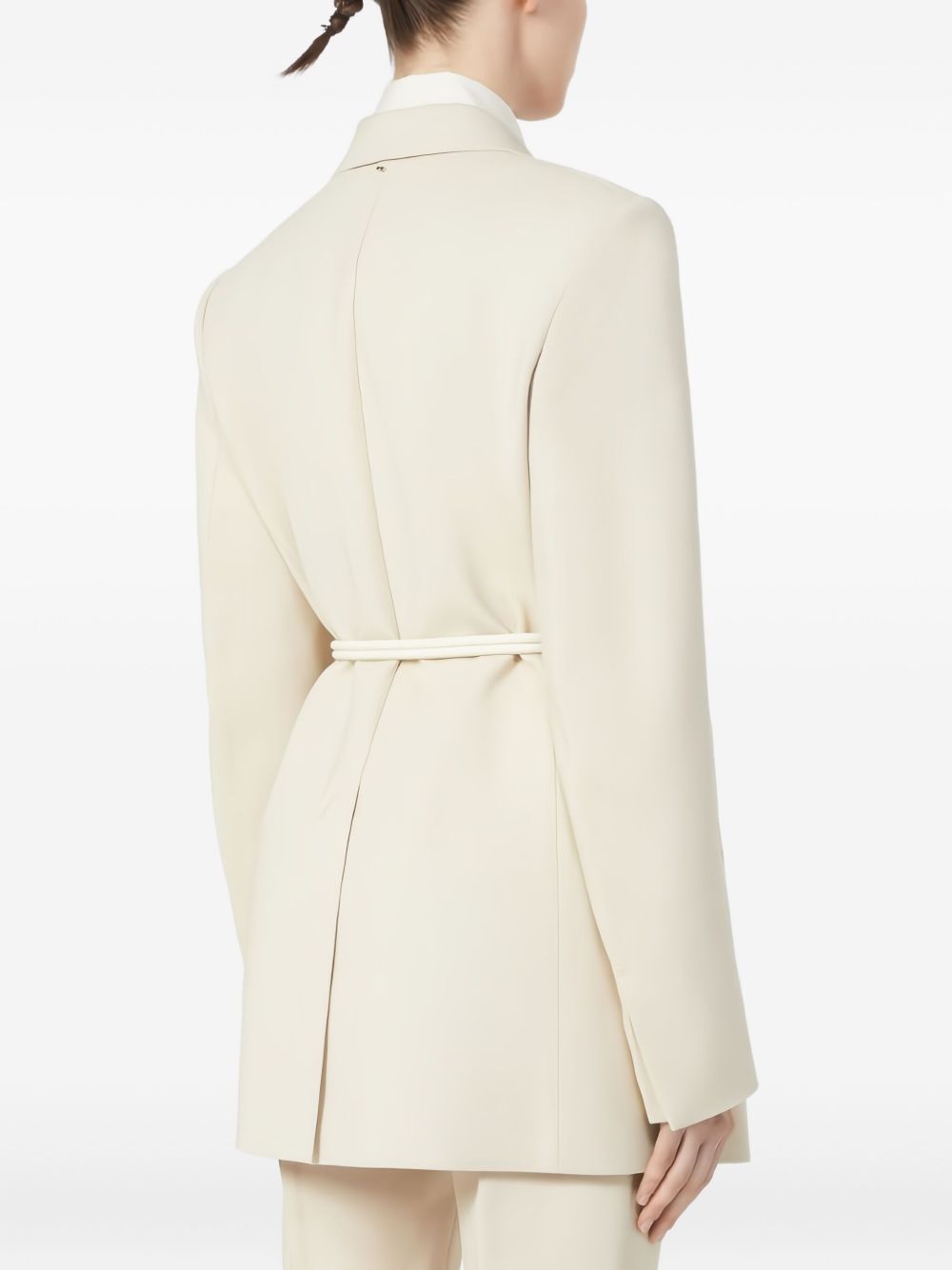 MAX MARA SPORTMAX Wool Jacket with Knotted Self-Tie Belt for Women