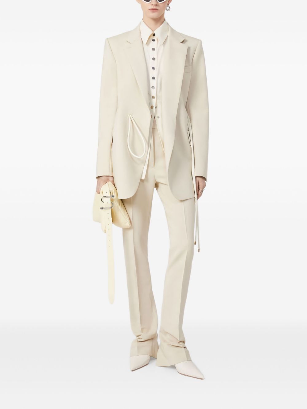 MAX MARA SPORTMAX Wool Jacket with Knotted Self-Tie Belt for Women