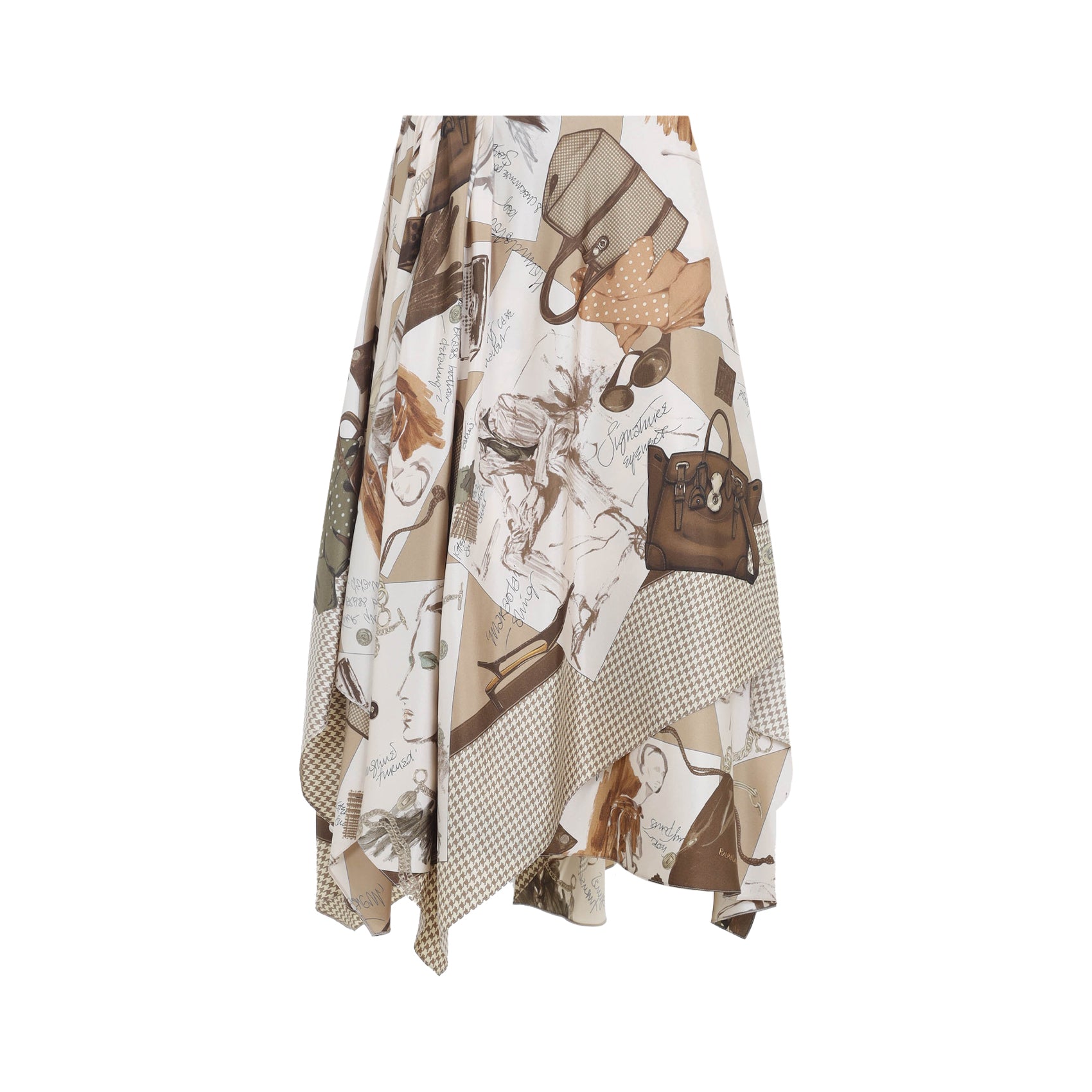 RALPH LAUREN COLLECTION Glenn Knee Midi Skirt