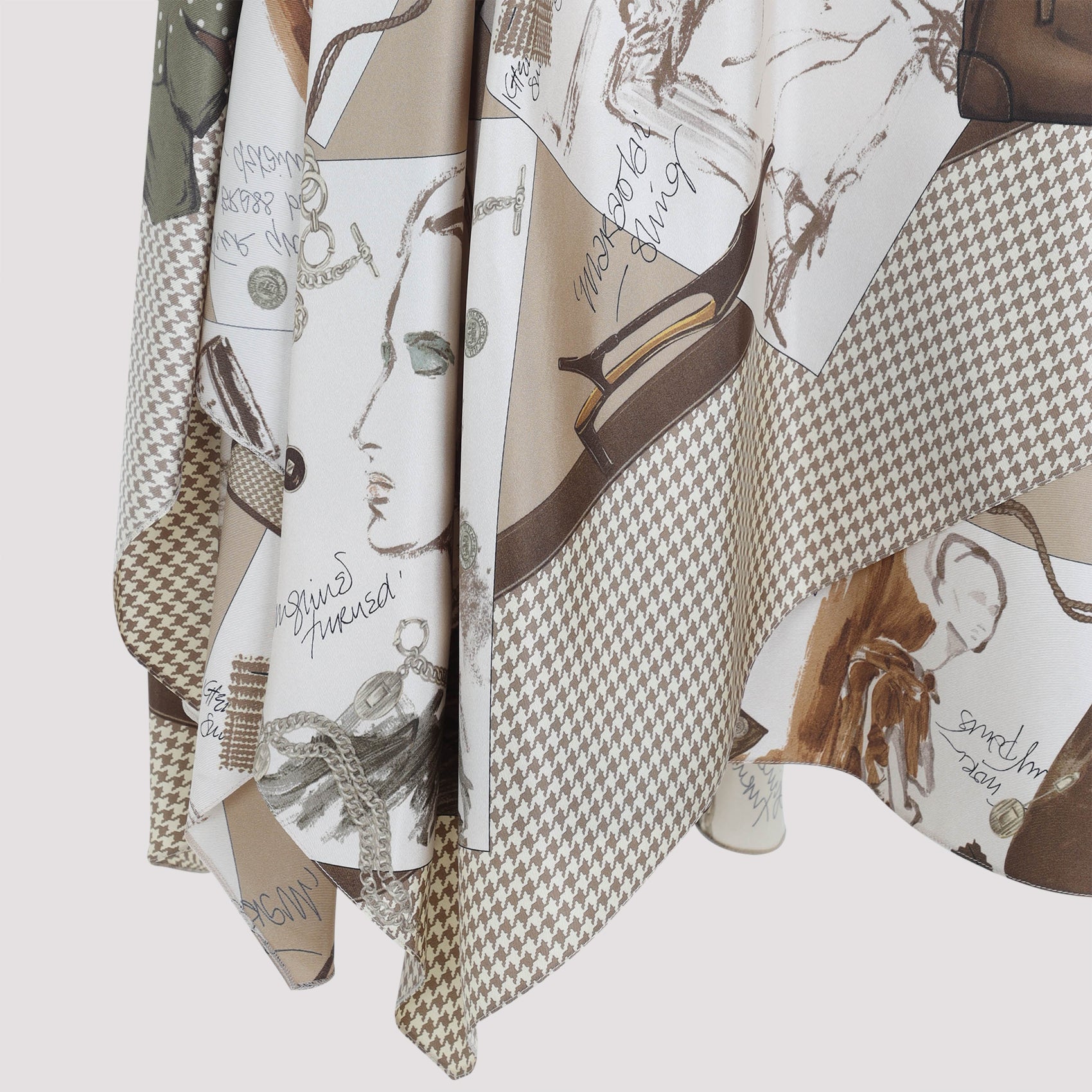 RALPH LAUREN COLLECTION Glenn Knee Midi Skirt